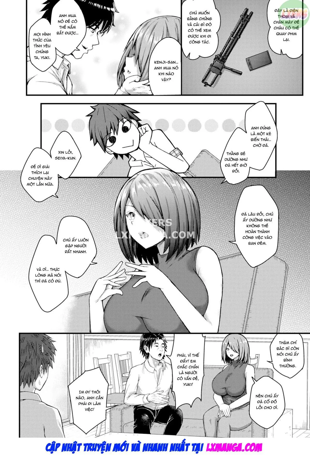 HentaiVN.net - Ảnh 9 - Nhờ cháu ngủ với vợ chú - Oneshot
