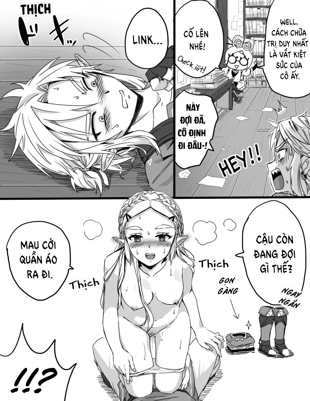 HentaiVN.net - Ảnh 7 - Vụ án Hồ Tình Yêu (The Legend of Zelda) [The Power of the Lover's Pond] - Chap I