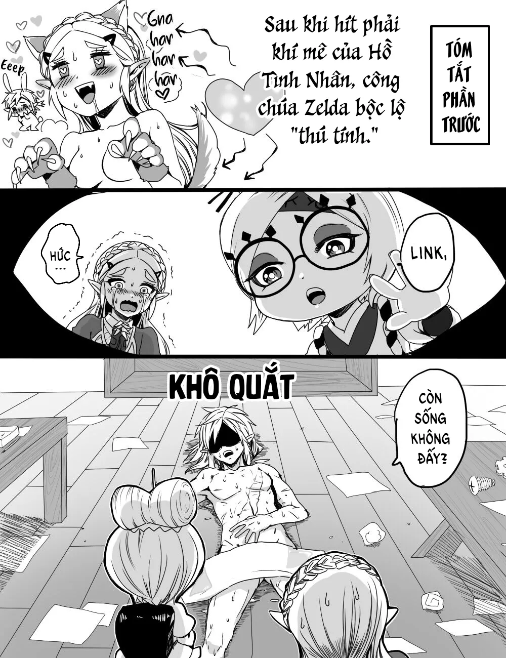 HentaiVN.net - Ảnh 3 - Vụ án Hồ Tình Yêu (The Legend of Zelda) [The Power of the Lover's Pond] - Chap II