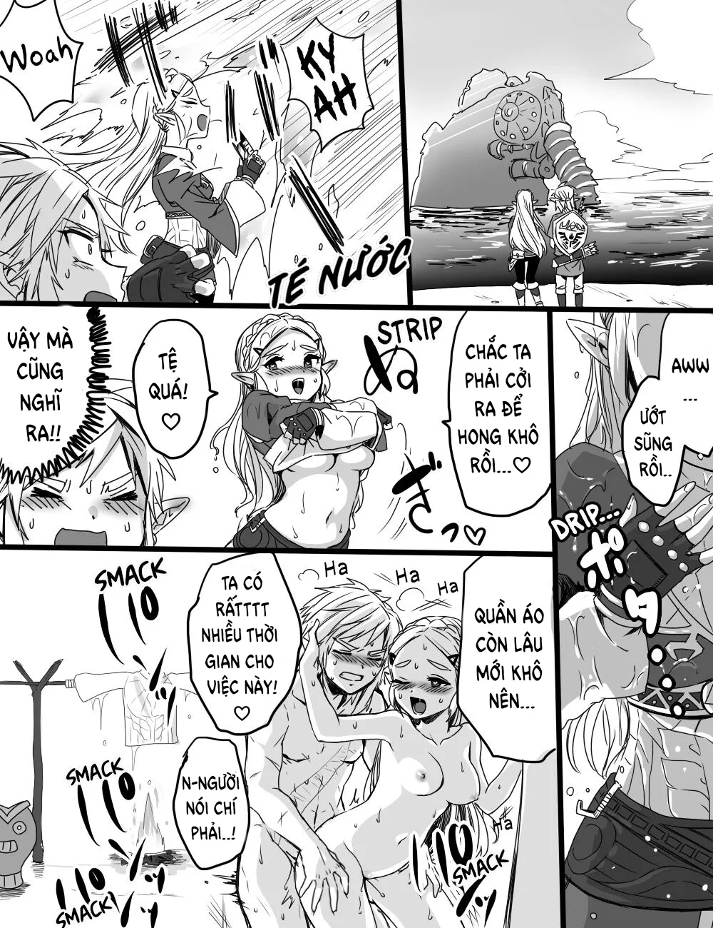 HentaiVN.net - Ảnh 9 - Vụ án Hồ Tình Yêu (The Legend of Zelda) [The Power of the Lover's Pond] - Chap II