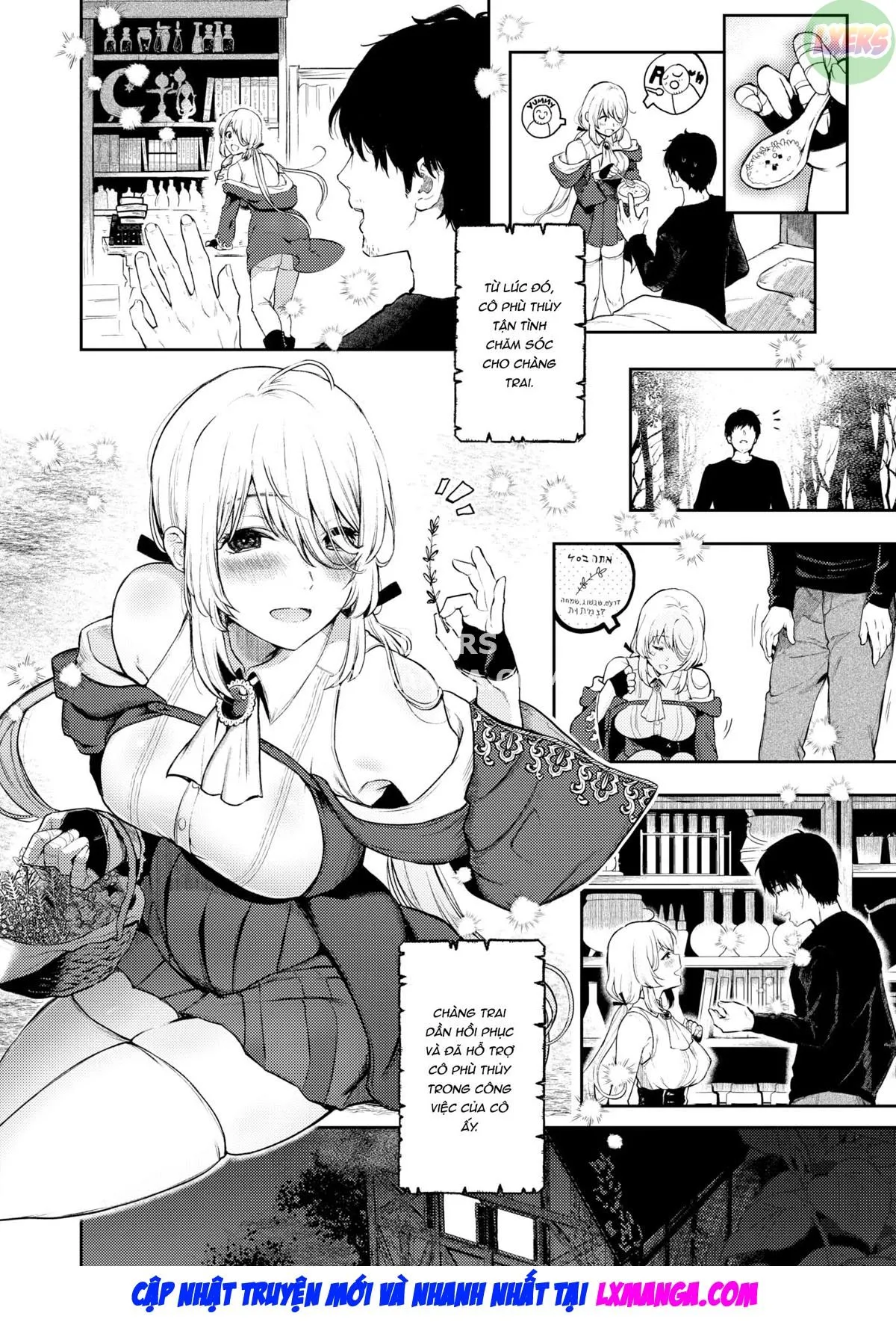 HentaiVN.net - Ảnh 7 - Mori no Majo to Ikidaore no Oji-san - Oneshot