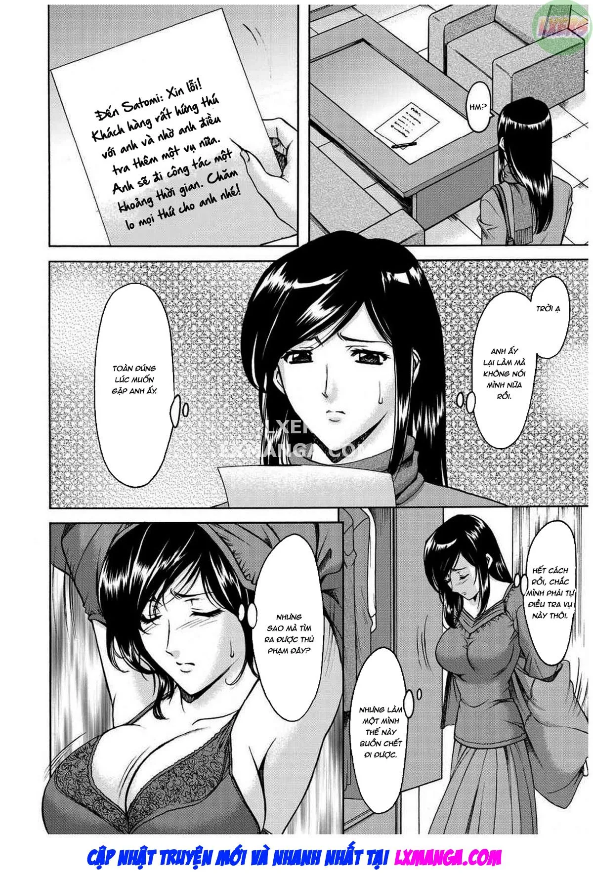 HentaiVN.net - Ảnh 9 - Sennyu Tsuma Satomi Kiroku - Chap 9