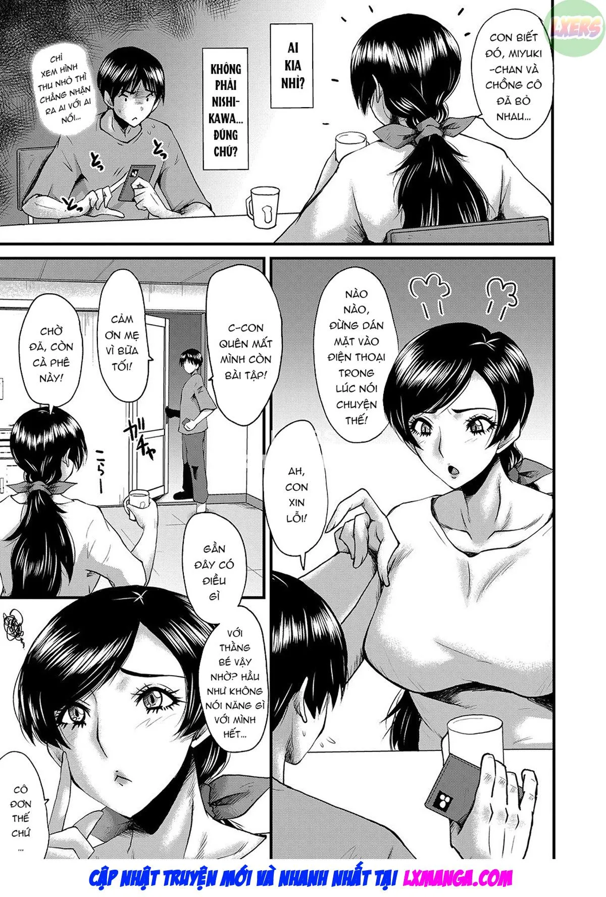 HentaiVN.net - Ảnh 10 - My friend stole away both my childhood friend and my mother [Tomodachi, Osananajimi mo Kaa-san mo Netorareru] - Chap 3
