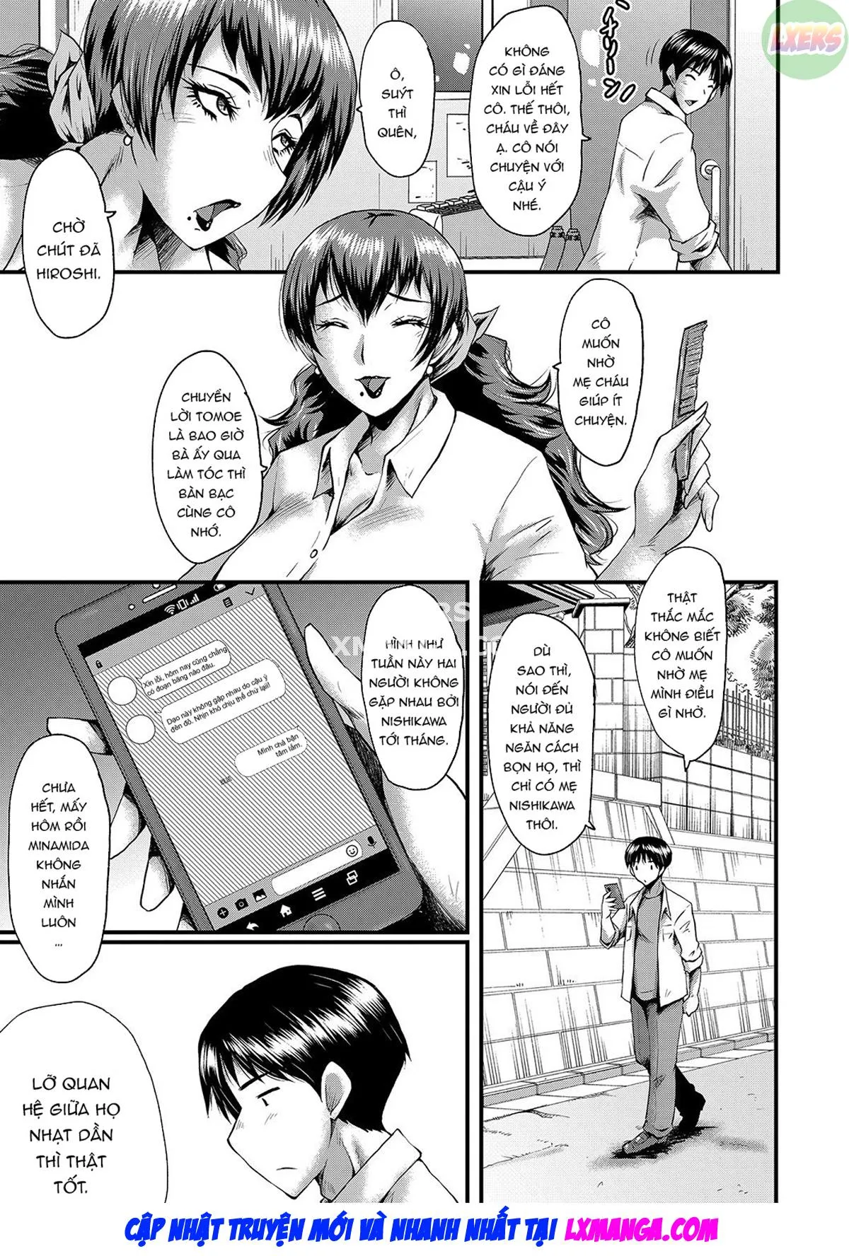 HentaiVN.net - Ảnh 6 - My friend stole away both my childhood friend and my mother [Tomodachi, Osananajimi mo Kaa-san mo Netorareru] - Chap 3