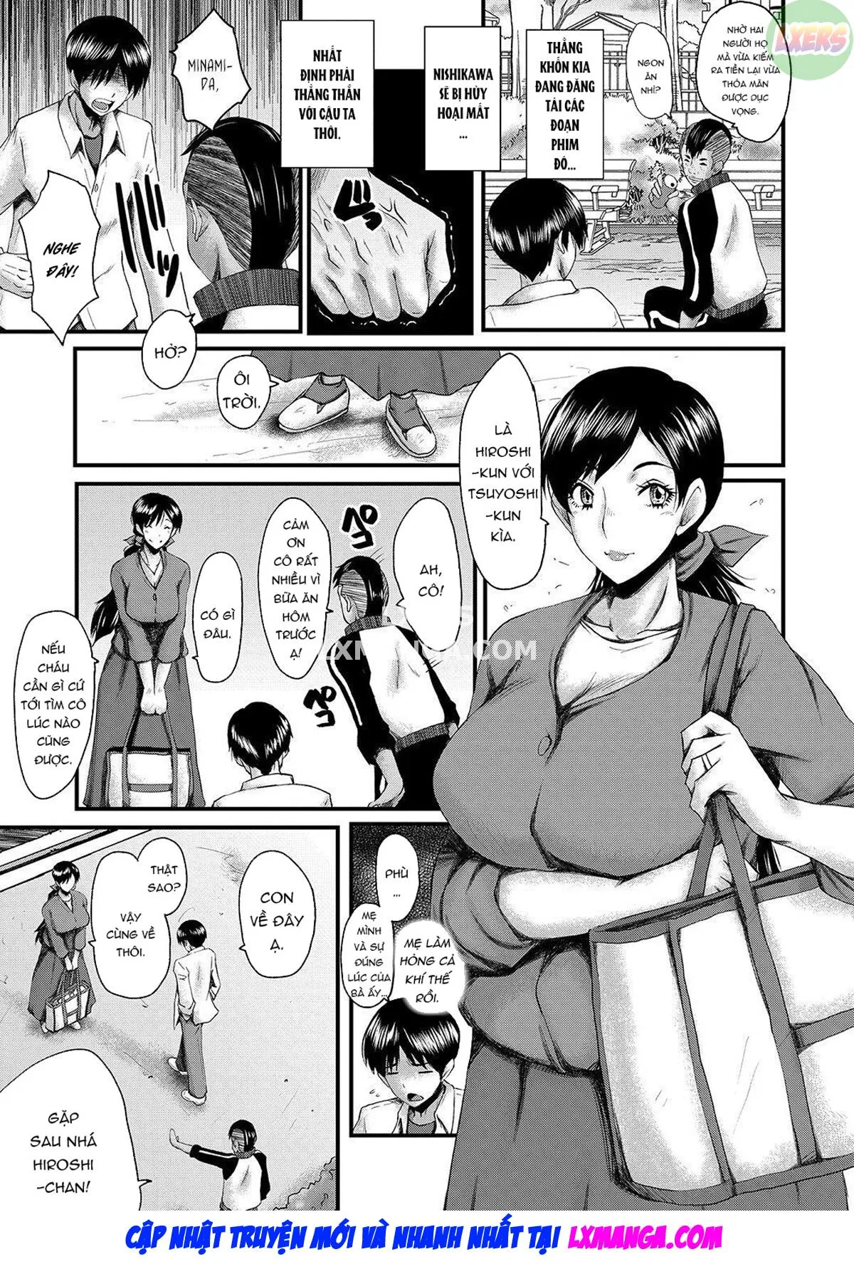 HentaiVN.net - Ảnh 10 - My friend stole away both my childhood friend and my mother [Tomodachi, Osananajimi mo Kaa-san mo Netorareru] - Chap 4