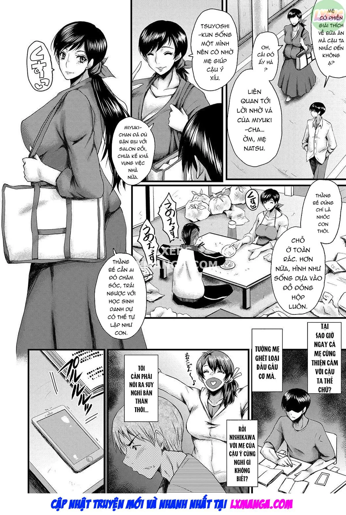 HentaiVN.net - Ảnh 11 - My friend stole away both my childhood friend and my mother [Tomodachi, Osananajimi mo Kaa-san mo Netorareru] - Chap 4