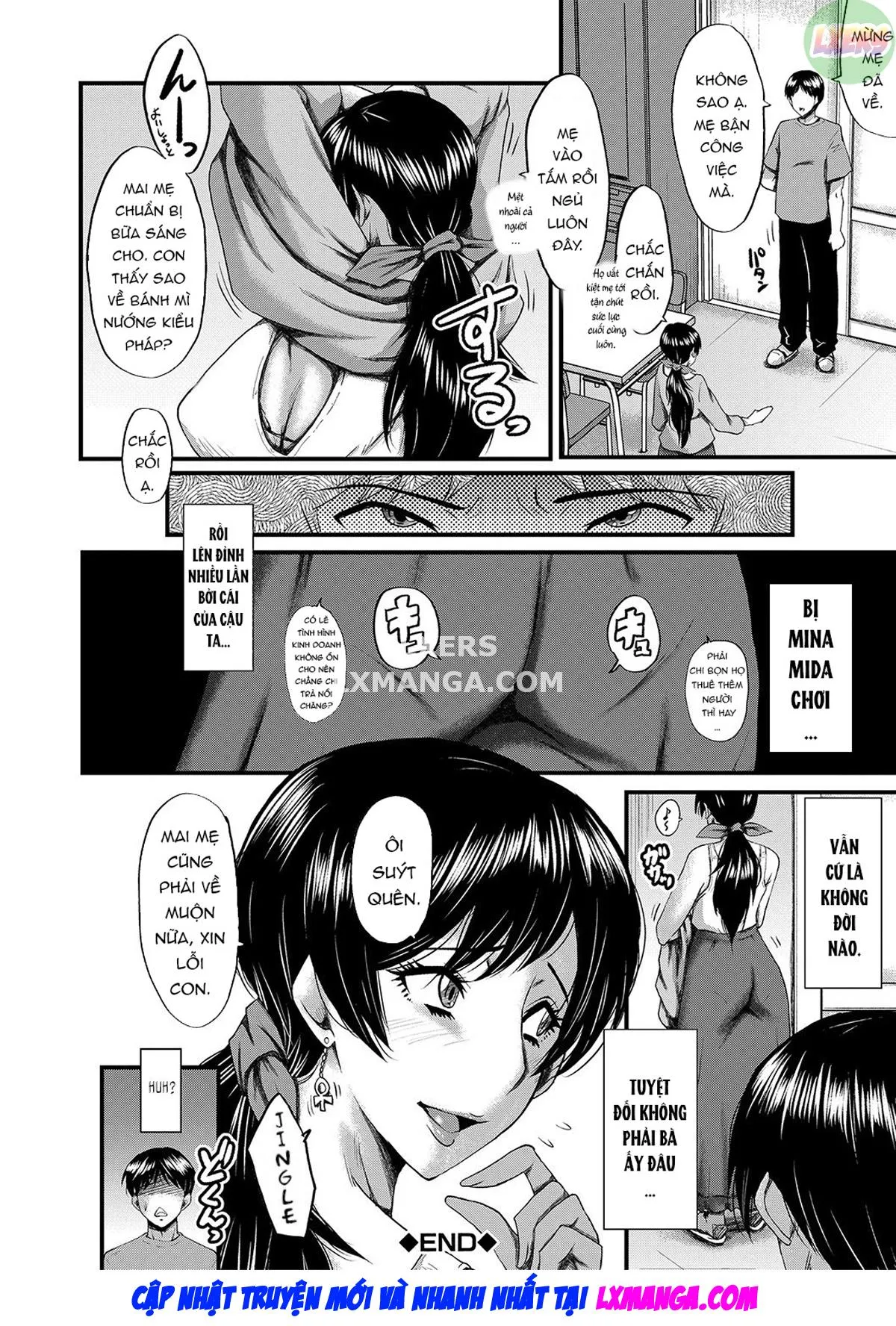 HentaiVN.net - Ảnh 25 - My friend stole away both my childhood friend and my mother [Tomodachi, Osananajimi mo Kaa-san mo Netorareru] - Chap 5