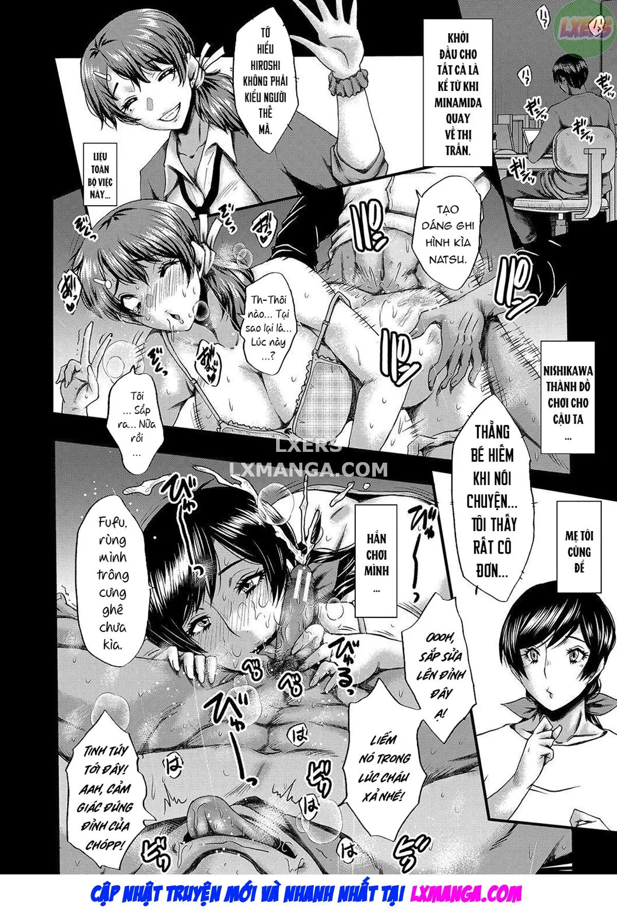 HentaiVN.net - Ảnh 23 - My friend stole away both my childhood friend and my mother [Tomodachi, Osananajimi mo Kaa-san mo Netorareru] - Chap 6