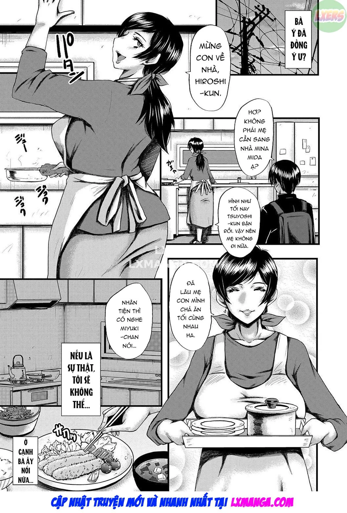 HentaiVN.net - Ảnh 8 - My friend stole away both my childhood friend and my mother [Tomodachi, Osananajimi mo Kaa-san mo Netorareru] - Chap 6
