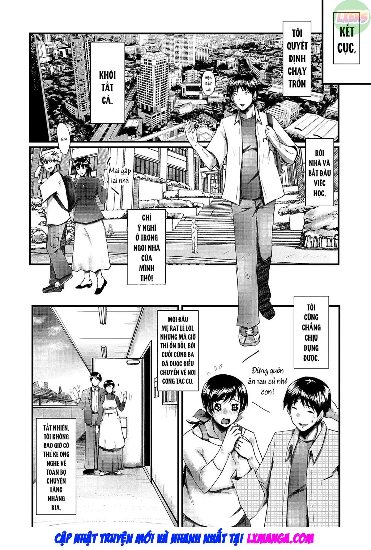 HentaiVN.net - Ảnh 27 - My friend stole away both my childhood friend and my mother [Tomodachi, Osananajimi mo Kaa-san mo Netorareru] - Chap 7
