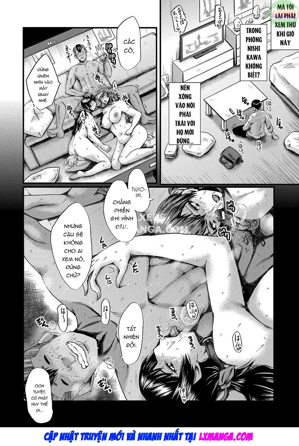HentaiVN.net - Ảnh 7 - My friend stole away both my childhood friend and my mother [Tomodachi, Osananajimi mo Kaa-san mo Netorareru] - Chap 7