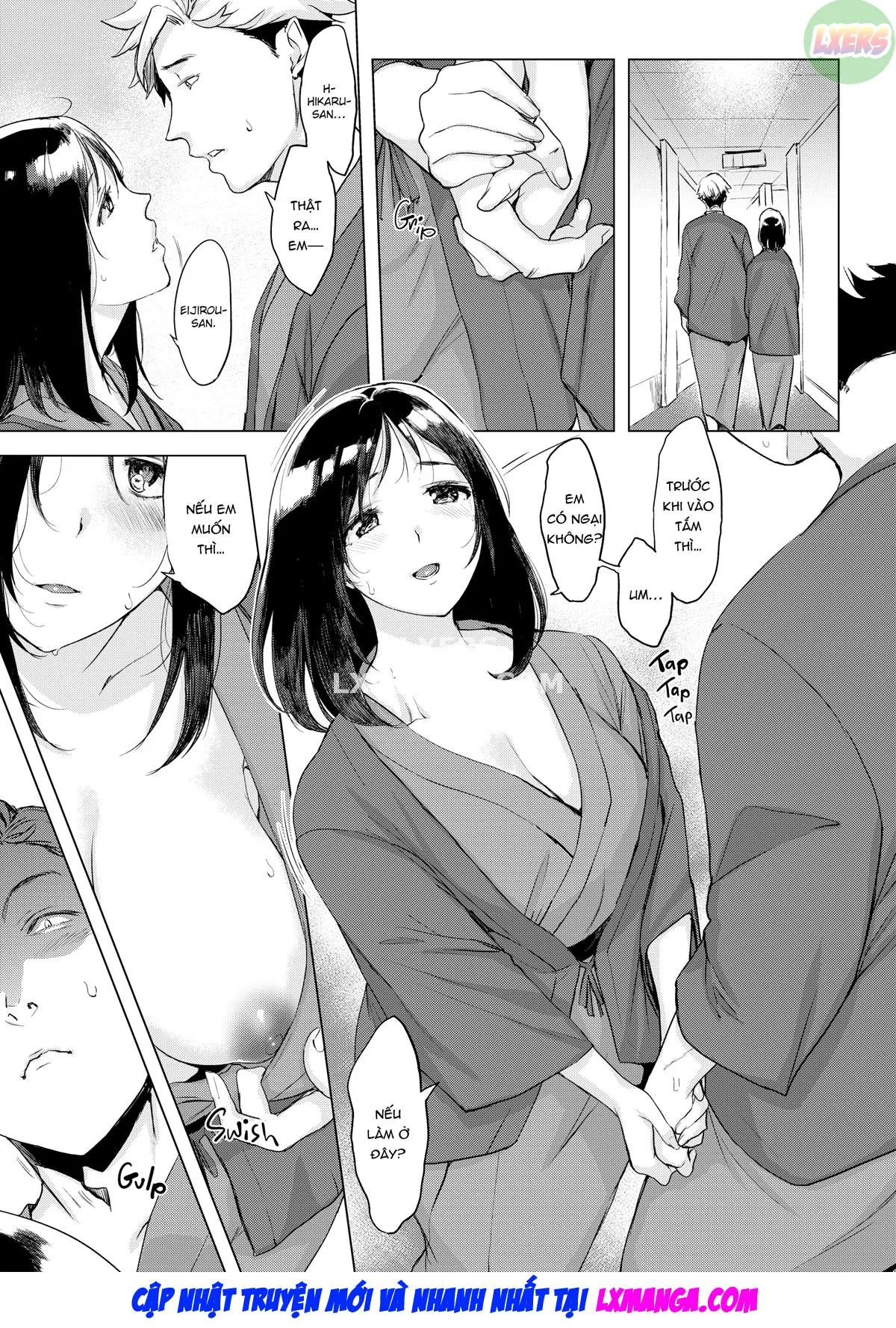 HentaiVN.net - Ảnh 10 - Sinful Sex [Even; Farewell Journey; Everyone's Family Planning; Night Play Roly-Poly; How the Boss Likes to Play; How'd You Like a Hawaiian Shirt?; How'd You Like Some Swimming Trunks, Too?] - Chap 3 - Farewell Journey