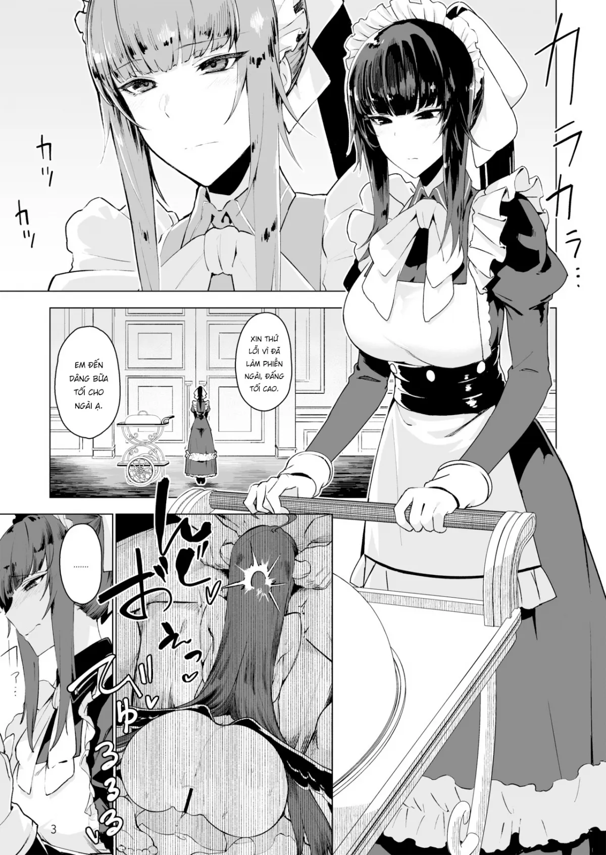 HentaiVN.net - Ảnh 5 - Chủ nhân của biệt đội nữ hầu [Manmaru Meido no Shihaisha-sama] - Oneshot