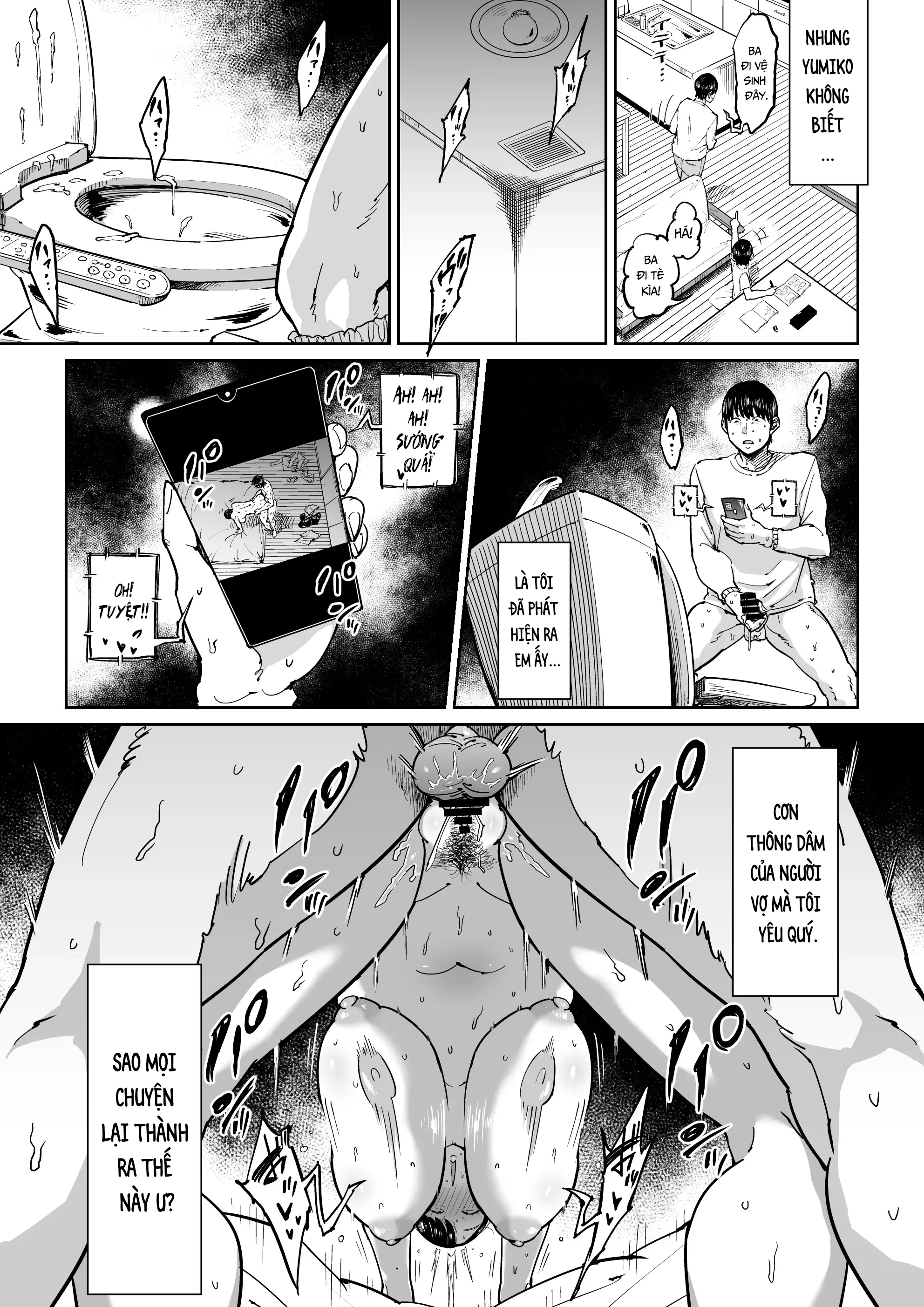 HentaiVN.net - Ảnh 6 - Quay lén vợ ngoại tình [Tsuma Ga Netorarete Iru Koto O Ore Wa Shitte Iru ; The Adultery Of My Beloved Wife ; 妻が寝取られている事を俺は知っている] - Chap 1