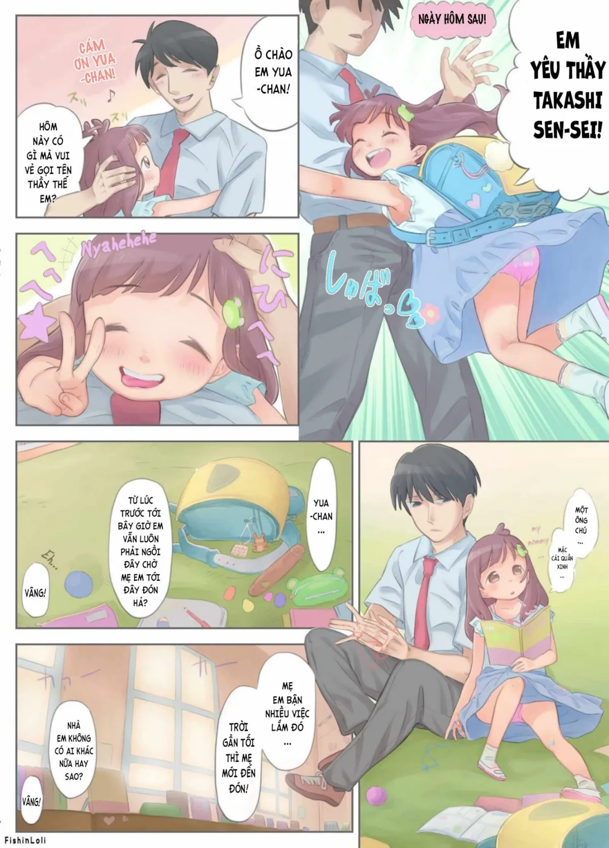 HentaiVN.net - Ảnh 9 - Cô gái ngây thơ Yua-chan - mối tình bị cấm đoán với giáo viên tàn bạo... [Innocent Girl Yua-chan - forbidden love affair with sadistic teacher...] - Oneshot