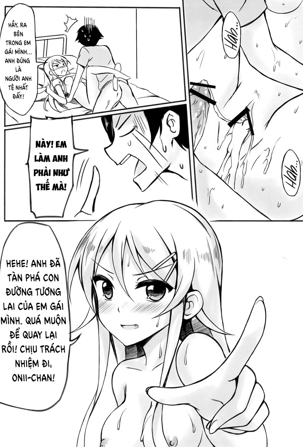 HentaiVN.net - Ảnh 16 - Anh muốn tiếp tục trêu chọc Kirino-chan! [Ore wa Kirino-chan o Motto Ijimetai!; I want to keep teasing Kirino-chan!] - Oneshot