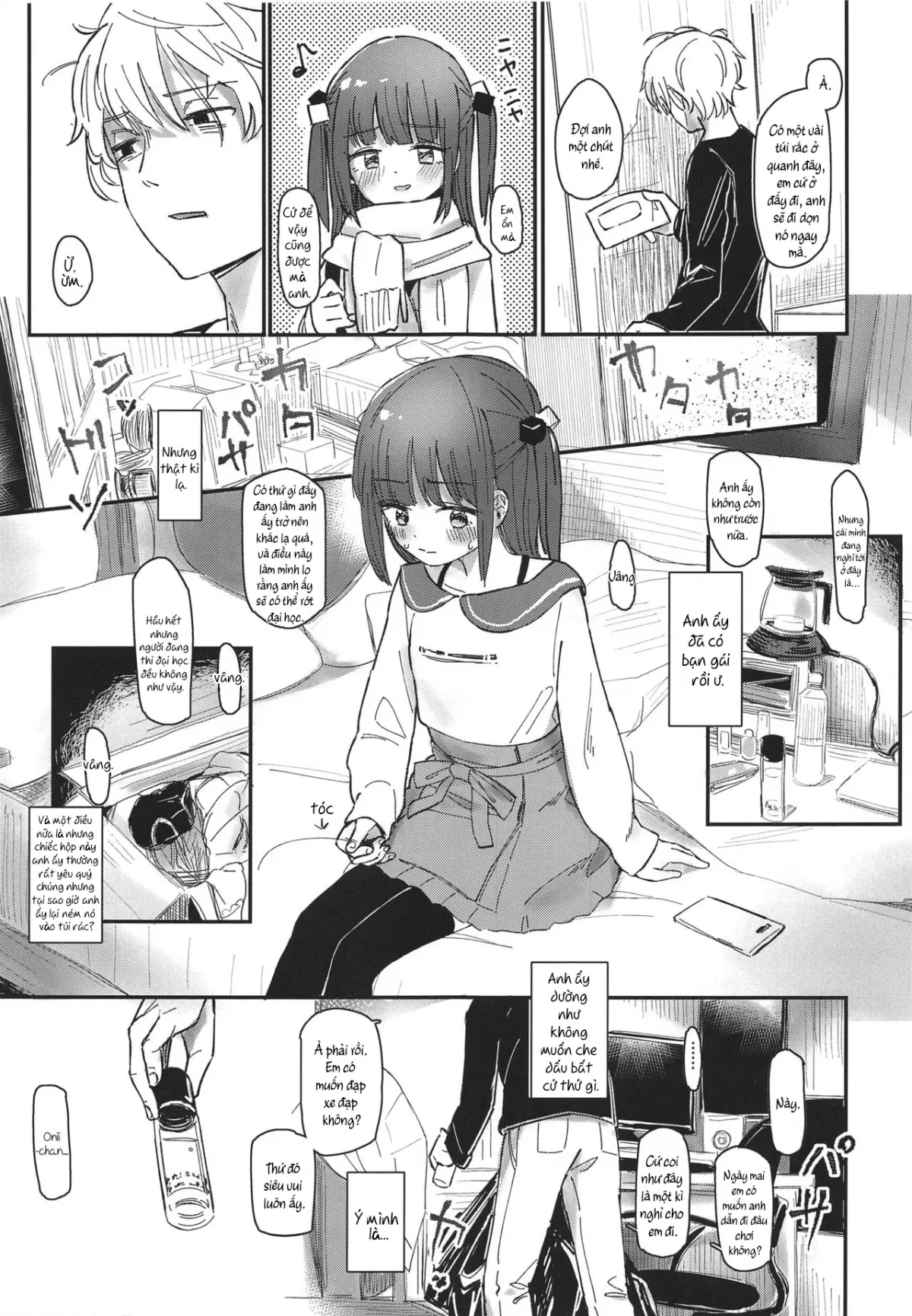 HentaiVN.net - Ảnh 7 - Mỗi khi anh gục ngã, em sẽ là chỗ dựa của anh. [Onii-chan ga Genkinai kara SEX Shite Mita] - Oneshot.
