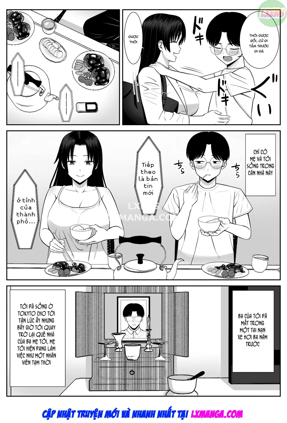 HentaiVN.net - Ảnh 6 - Boku no Kaa-san ga Netorareteru!? - Chap 1
