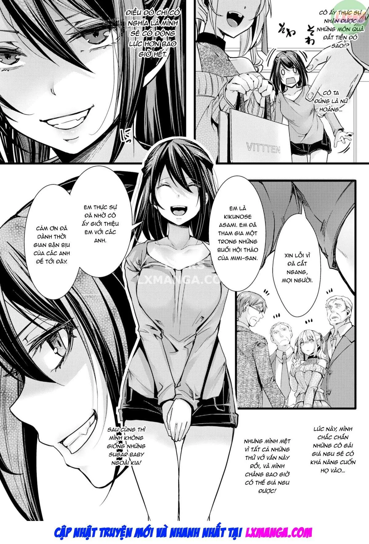 HentaiVN.net - Ảnh 10 - Sugar Baby nghèo khó và ba ông già - Oneshot