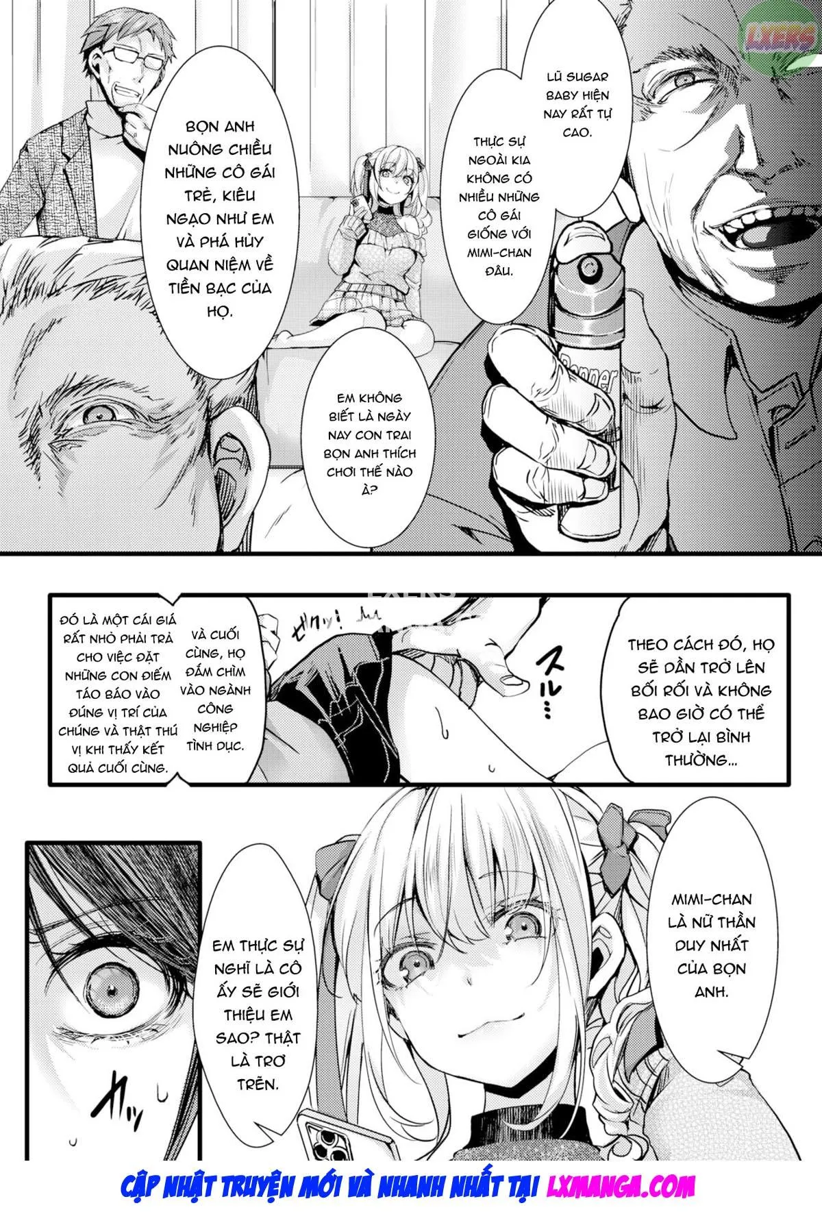 HentaiVN.net - Ảnh 13 - Sugar Baby nghèo khó và ba ông già - Oneshot