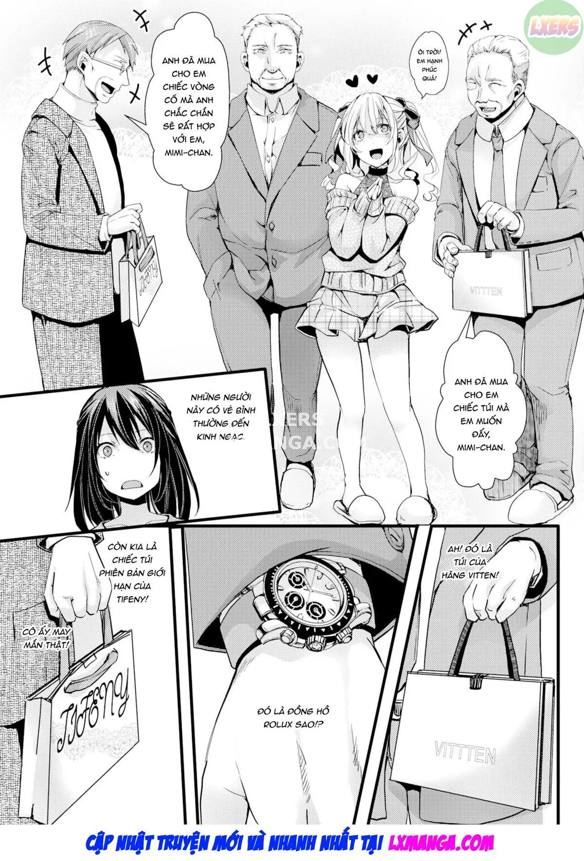 HentaiVN.net - Ảnh 9 - Sugar Baby nghèo khó và ba ông già - Oneshot
