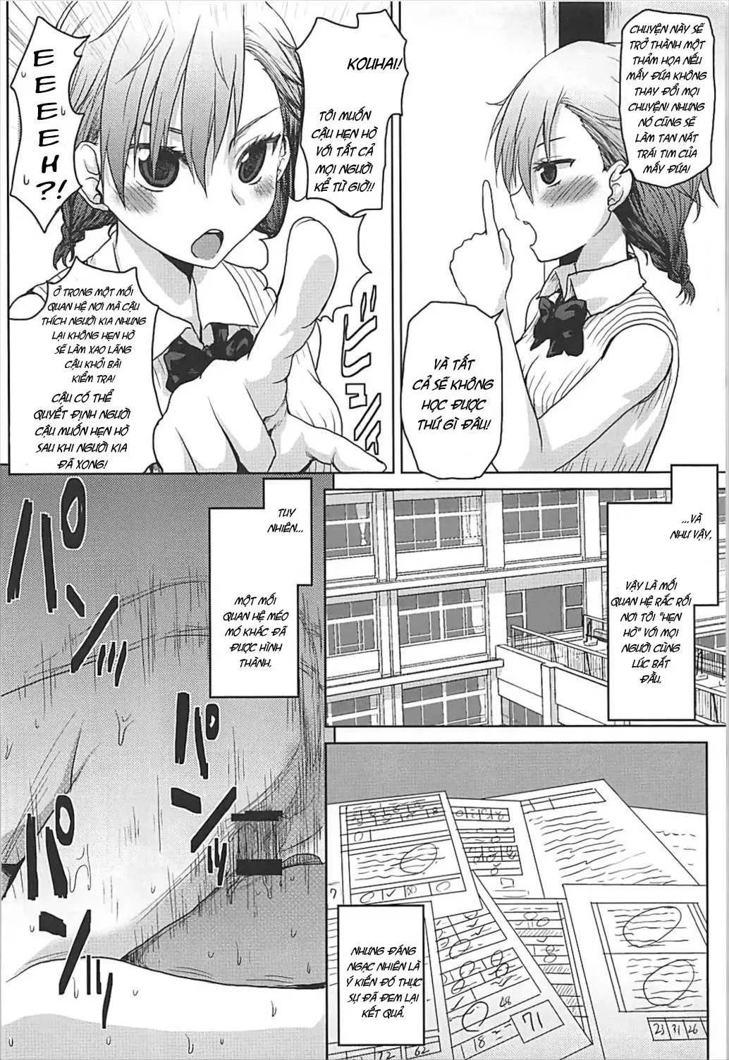 HentaiVN.net - Ảnh 8 - Chap cuối Bokutachi wa Benkyou ga Dekinai [Omodume BOX 41] - Oneshot