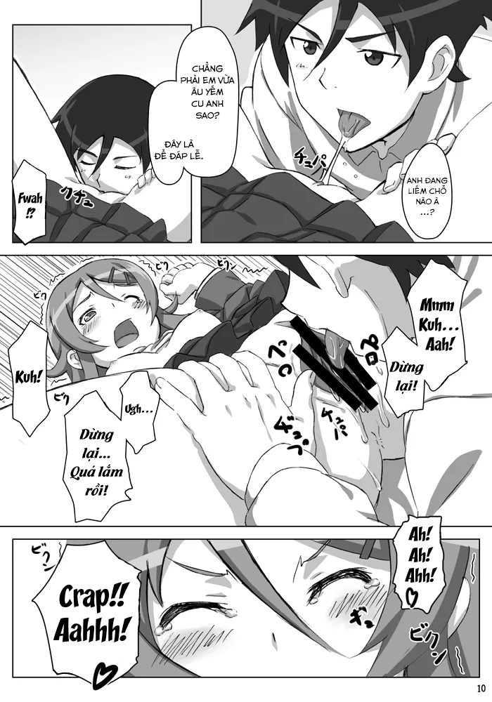 HentaiVN.net - Ảnh 11 - Em gái tôi dễ thương......... ư......!! (Ore no Imouto ga Konna ni Kawaii Wake ga Nai) [Ore no Imouto ga Kawaii......... dato......!!] - Oneshot