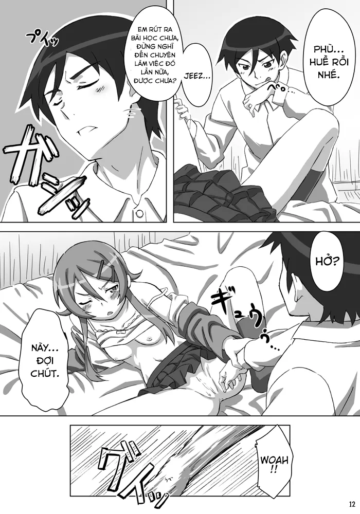 HentaiVN.net - Ảnh 12 - Em gái tôi dễ thương......... ư......!! (Ore no Imouto ga Konna ni Kawaii Wake ga Nai) [Ore no Imouto ga Kawaii......... dato......!!] - Oneshot