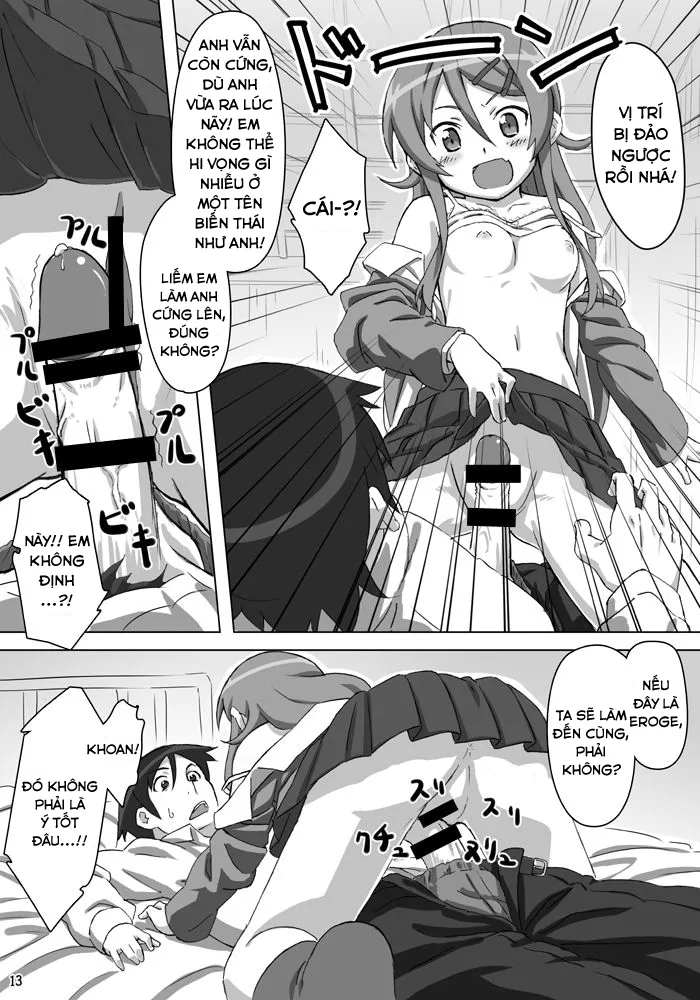 HentaiVN.net - Ảnh 13 - Em gái tôi dễ thương......... ư......!! (Ore no Imouto ga Konna ni Kawaii Wake ga Nai) [Ore no Imouto ga Kawaii......... dato......!!] - Oneshot