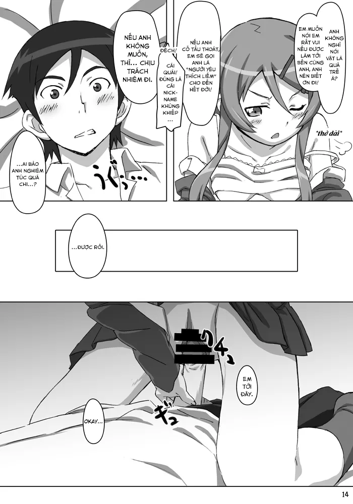 HentaiVN.net - Ảnh 14 - Em gái tôi dễ thương......... ư......!! (Ore no Imouto ga Konna ni Kawaii Wake ga Nai) [Ore no Imouto ga Kawaii......... dato......!!] - Oneshot