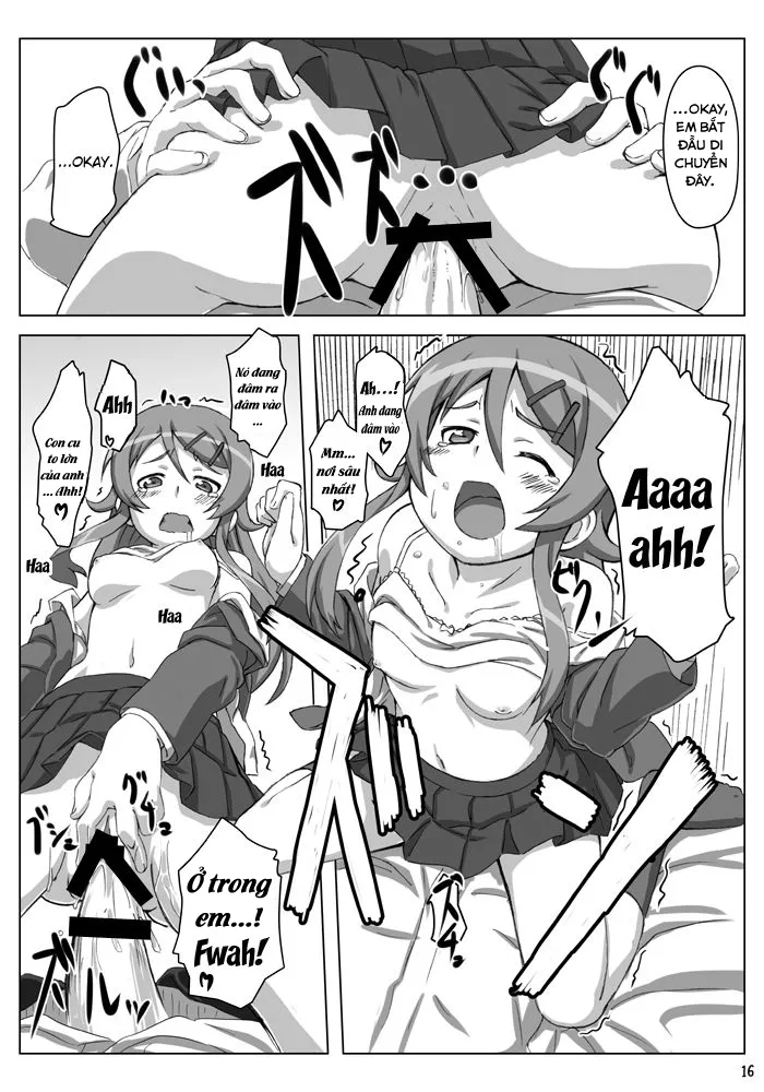 HentaiVN.net - Ảnh 16 - Em gái tôi dễ thương......... ư......!! (Ore no Imouto ga Konna ni Kawaii Wake ga Nai) [Ore no Imouto ga Kawaii......... dato......!!] - Oneshot