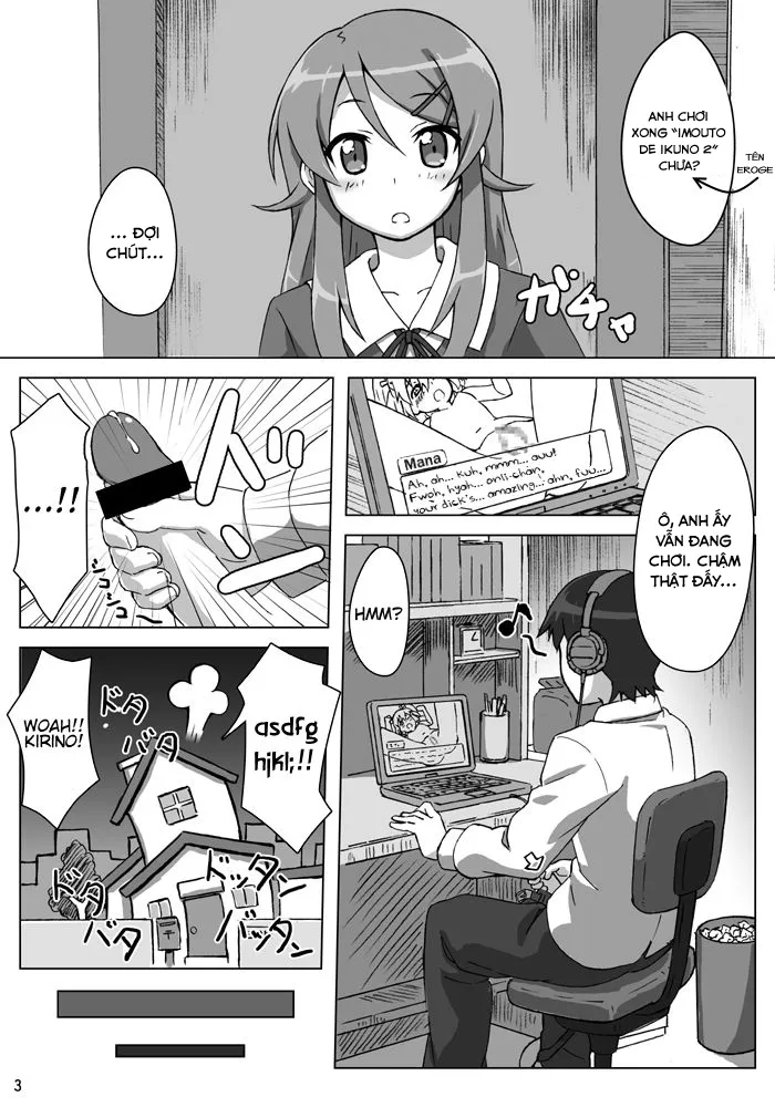 HentaiVN.net - Ảnh 5 - Em gái tôi dễ thương......... ư......!! (Ore no Imouto ga Konna ni Kawaii Wake ga Nai) [Ore no Imouto ga Kawaii......... dato......!!] - Oneshot