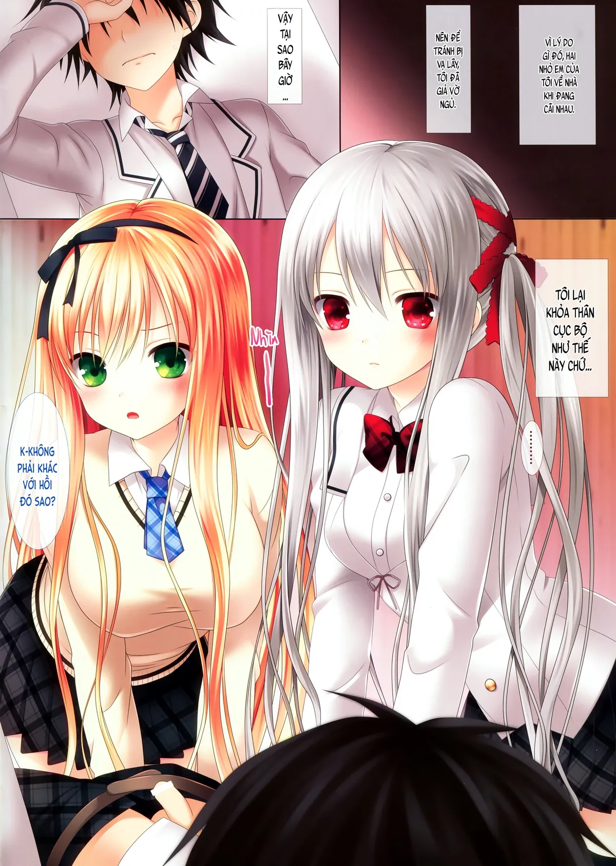 HentaiVN.net - Ảnh 3 - Tại hai đứa em yêu tôi quá nhiều (nguyên tác) [Imouto-tachi ga Ore o Suki Sugiru no de (original); 妹達が俺を好きすぎるので (オリジナル)] - Oneshot