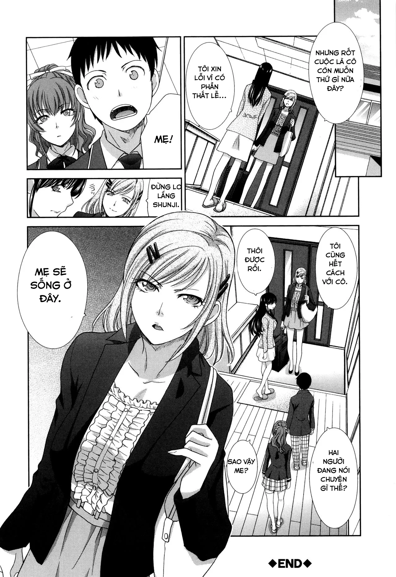 HentaiVN.net - Ảnh 20 - Hai người mẹ [Haha Futari; Two Mothers] - Chap 2- Anh trai tốt giúp em gái thủ dâm