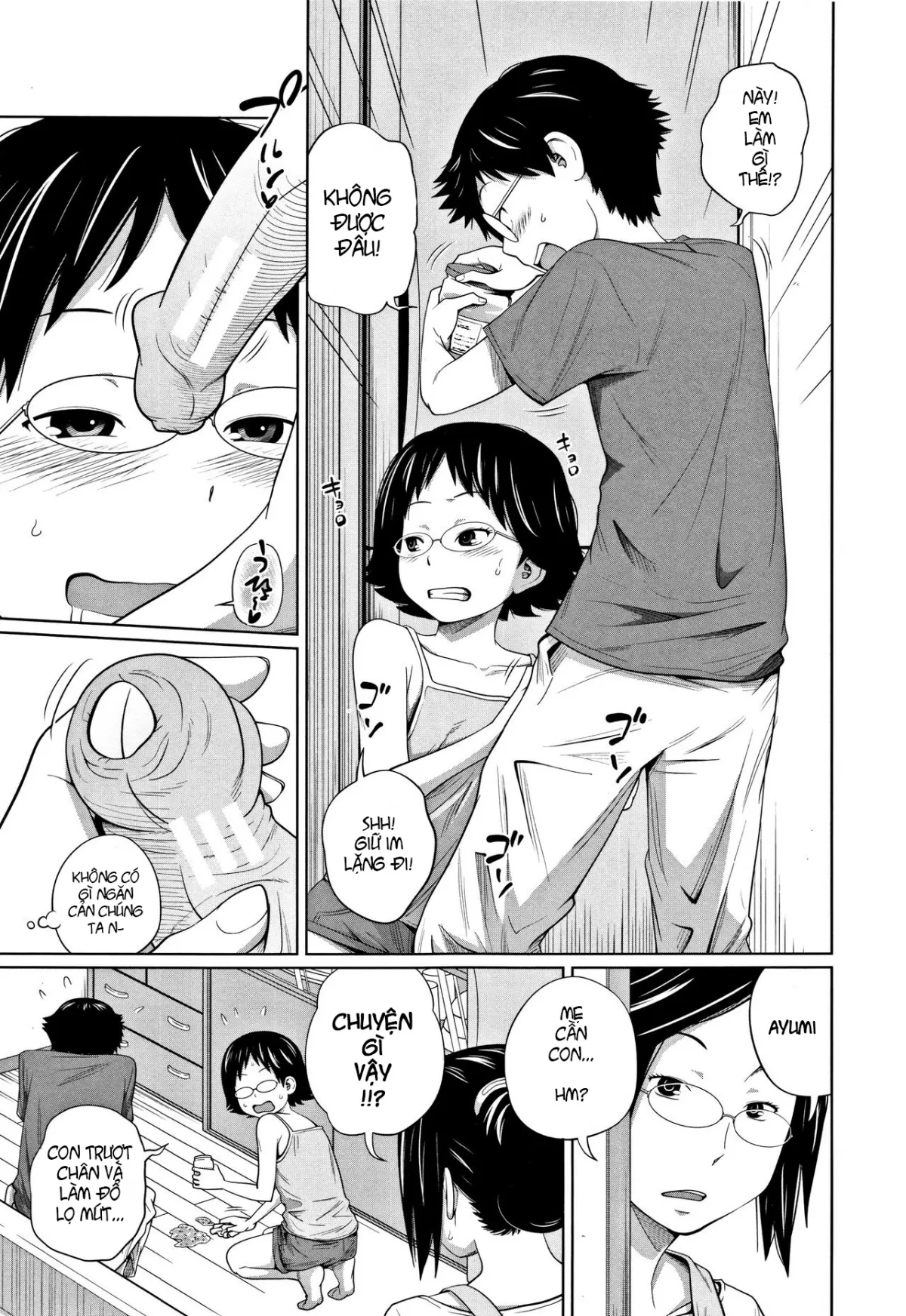 HentaiVN.net - Ảnh 3 - Tomodachi n uchi de orusuban [Looking after a friend's house] - Oneshot