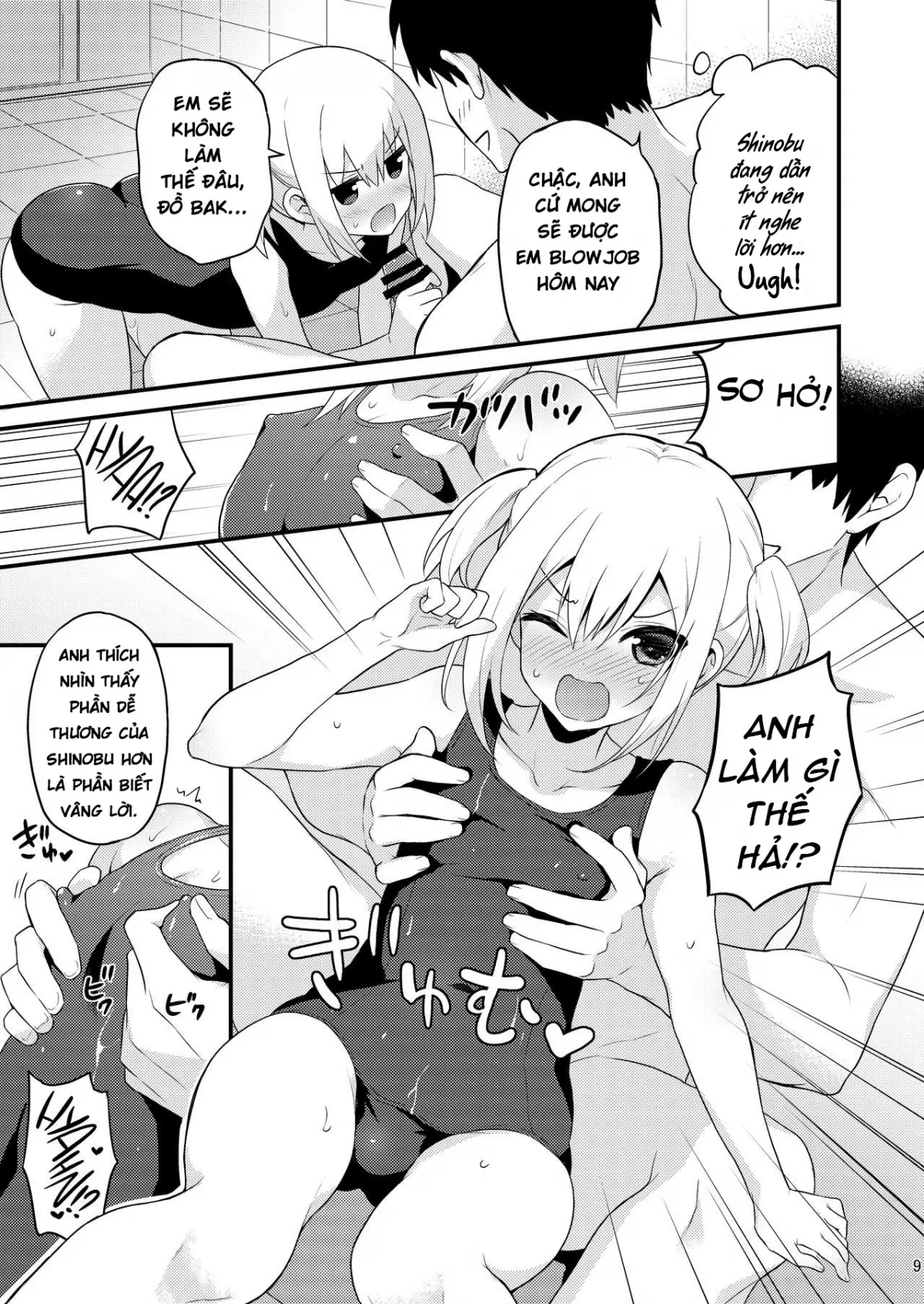 HentaiVN.net - Ảnh 8 - Hãy trở thành đứa em gái dễ thương vì Onii-chan nhé! Phần 2 [Kawaii Otouto wa Onii-chan no Tame ni Imouto ni Narubeki! Sono 2; 可愛い弟はお兄ちゃんの為に妹になるべき! その2] - 1-shot (phần 2)