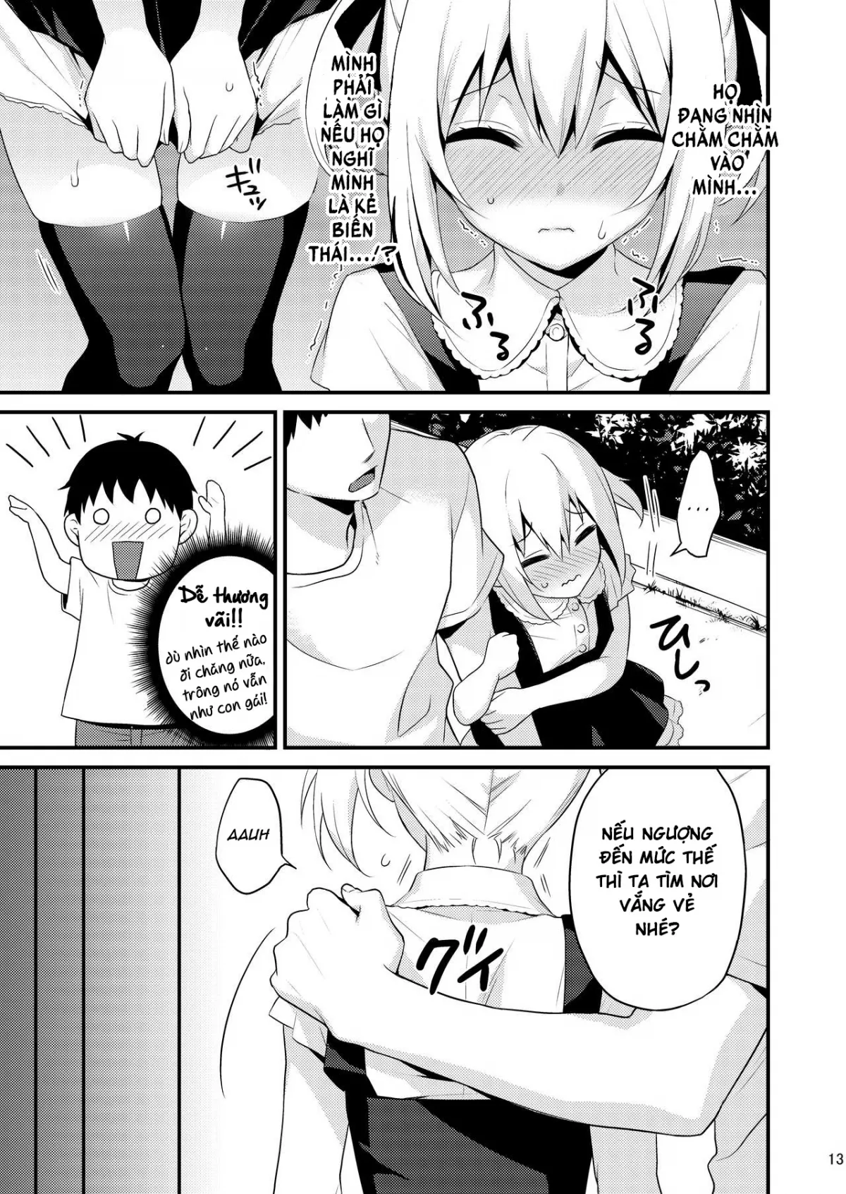 HentaiVN.net - Ảnh 12 - Hãy trở thành đứa em gái dễ thương vì Onii-chan nhé! Phần 2 [Kawaii Otouto wa Onii-chan no Tame ni Imouto ni Narubeki! Sono 2; 可愛い弟はお兄ちゃんの為に妹になるべき! その2] - 1-shot (phần 2)
