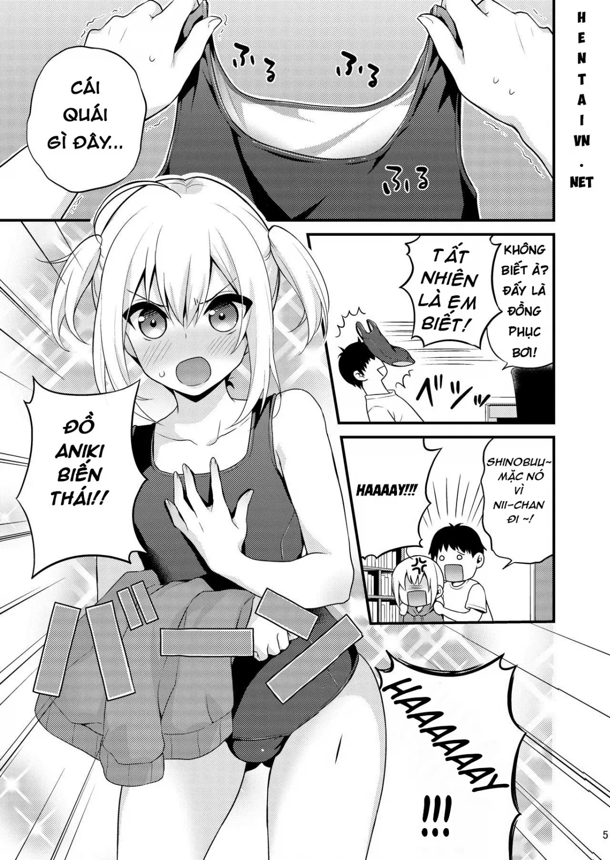 HentaiVN.net - Ảnh 5 - Hãy trở thành đứa em gái dễ thương vì Onii-chan nhé! Phần 2 [Kawaii Otouto wa Onii-chan no Tame ni Imouto ni Narubeki! Sono 2; 可愛い弟はお兄ちゃんの為に妹になるべき! その2] - 1-shot (phần 2)