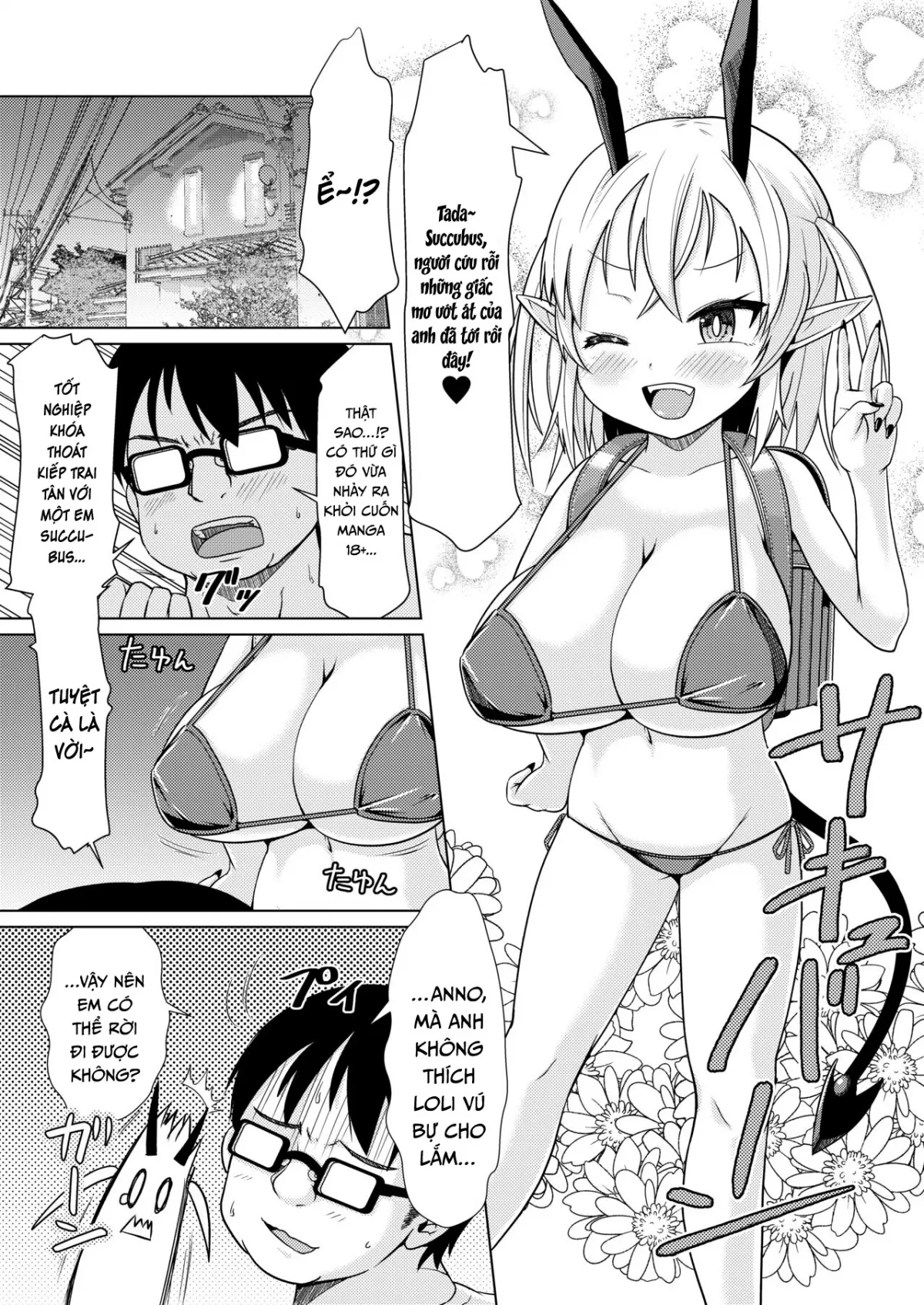 HentaiVN.net - Ảnh 3 - Mesugaki Succubus-chan, Hatsu Shigoto de Wakaraserareru. - Oneshot