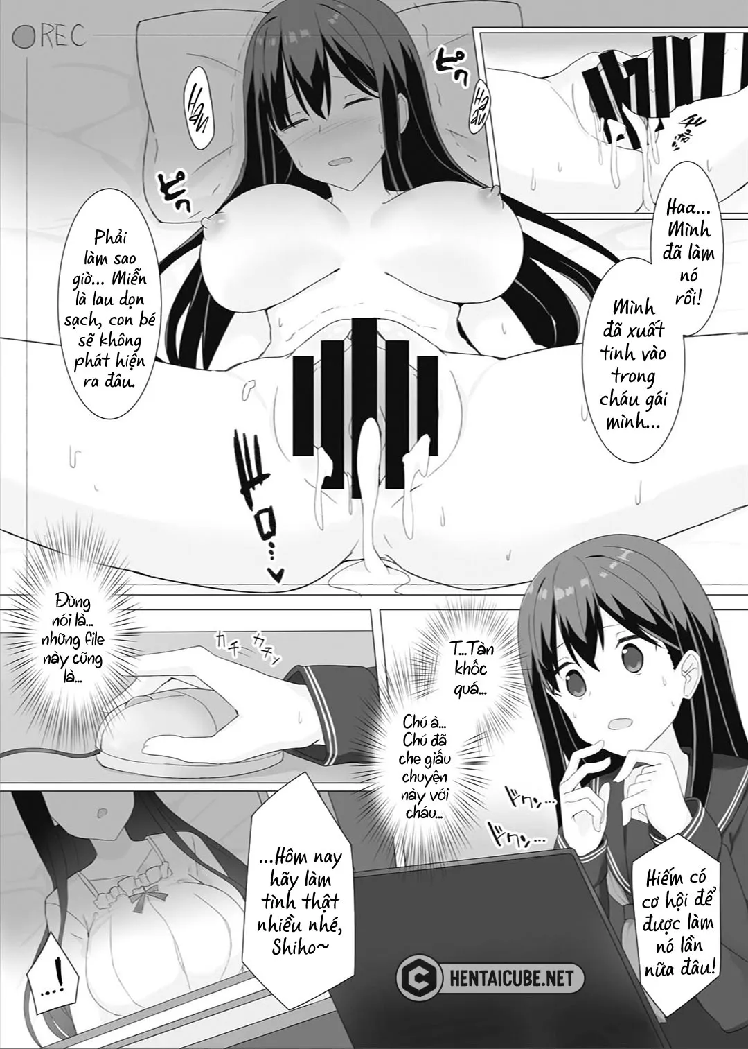 HentaiVN.net - Ảnh 16 - Nhật ký chuốc thuốc cháu gái [Meikko Suikan Kiroku] - Oneshot