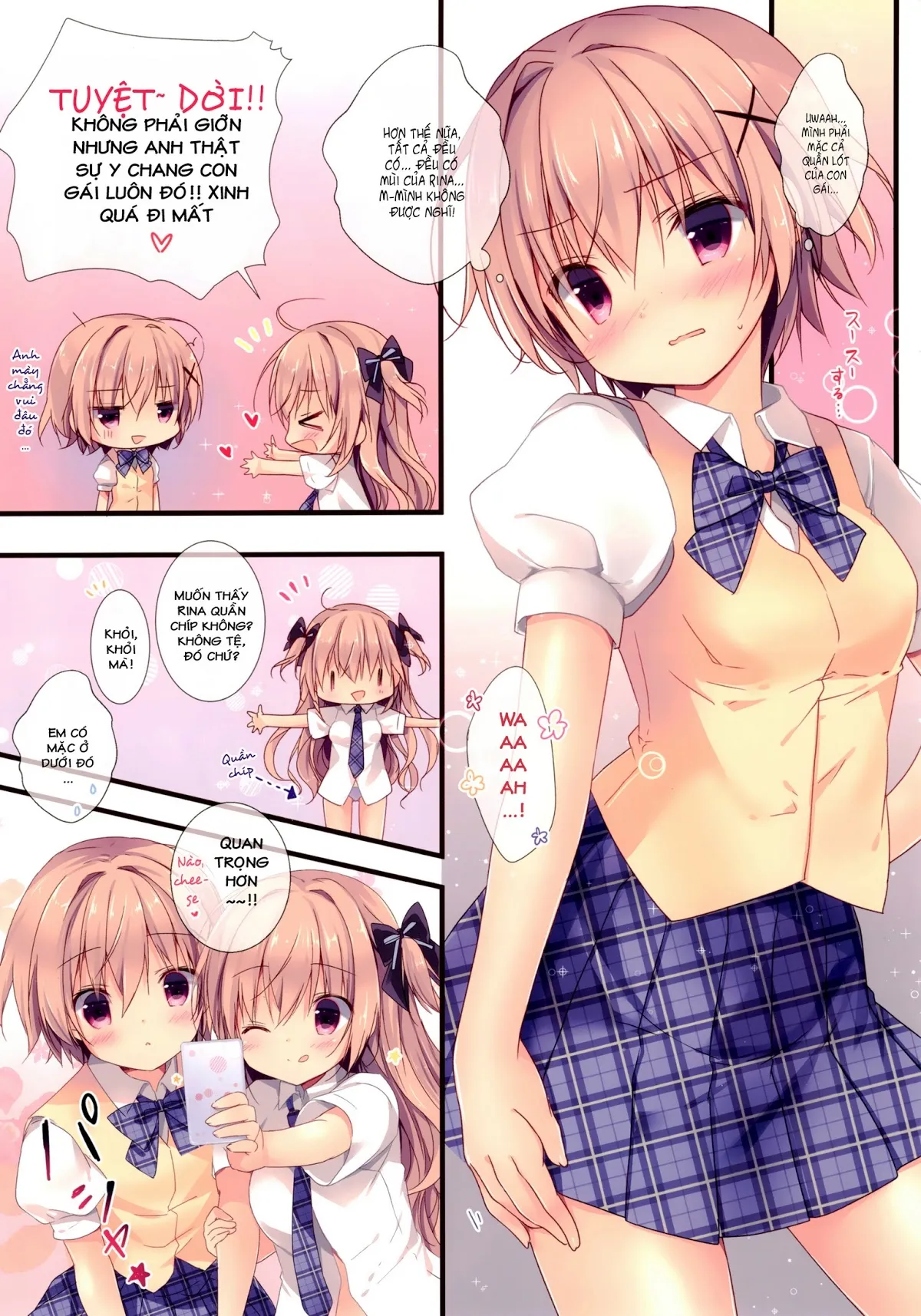 HentaiVN.net - Ảnh 4 - Tôi không thể thắng được con nhỏ em của mình. [Boku wa Imouto ni Katenai., 僕は妹に勝てない。] - Chương 1