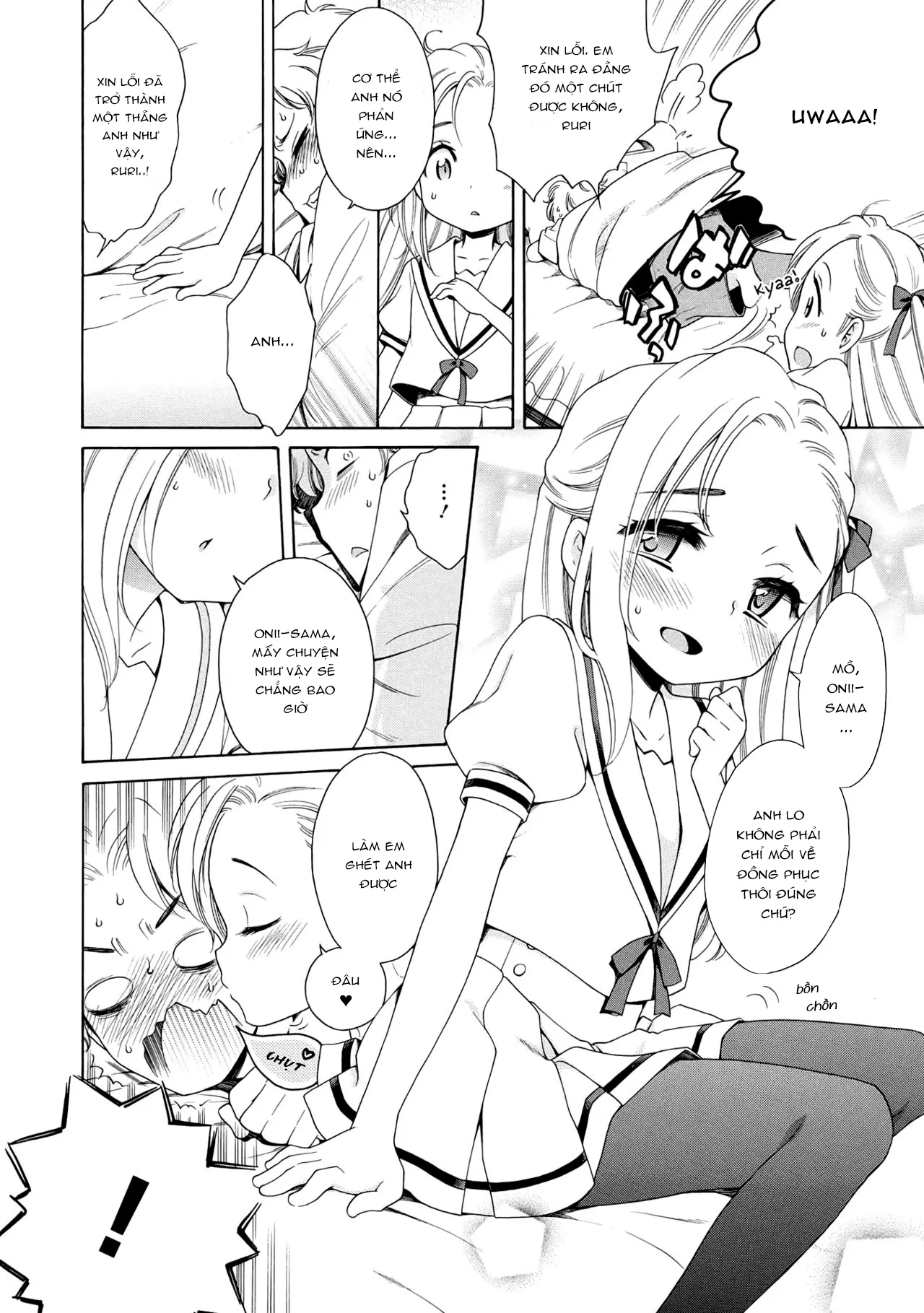 HentaiVN.net - Ảnh 5 - Aozora to Seifuku. [Trời Xanh Và Đồng Phục; Blue Sky And Uniform] - Oneshot
