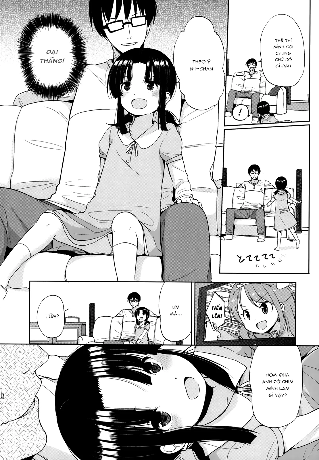 HentaiVN.net - Ảnh 4 - Ore wa Imouto ga suki (Chiisakutemo ii janai!) [I Like My Sister; Tôi Yêu Em Gái Mình] - Oneshot