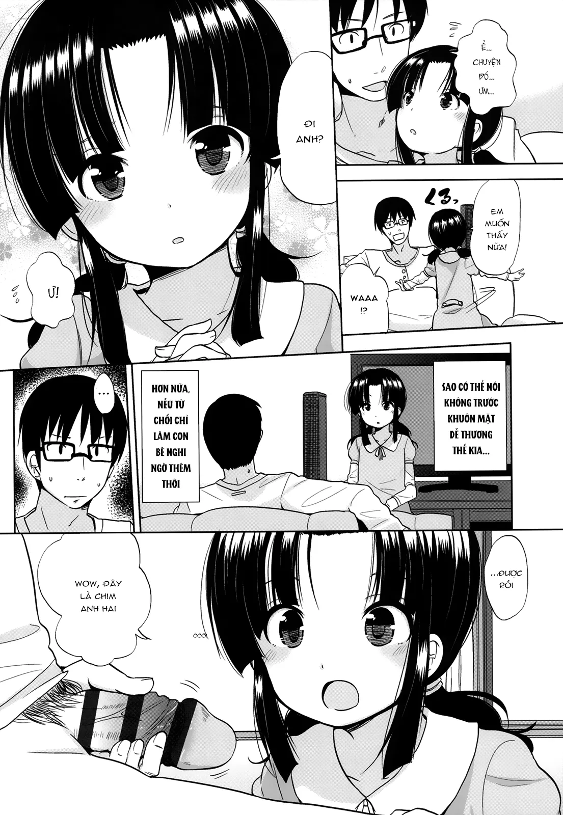 HentaiVN.net - Ảnh 5 - Ore wa Imouto ga suki (Chiisakutemo ii janai!) [I Like My Sister; Tôi Yêu Em Gái Mình] - Oneshot