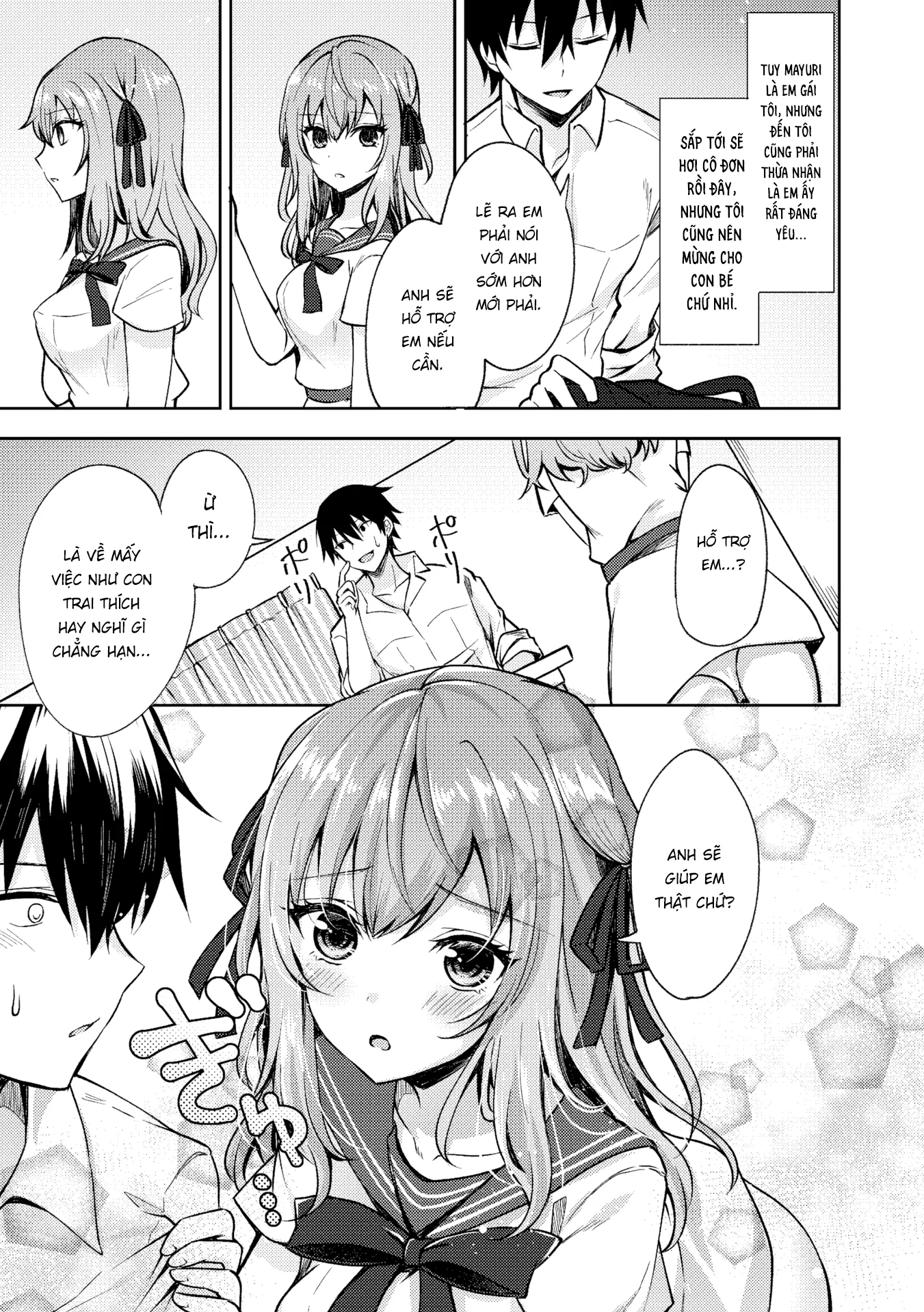 HentaiVN.net - Ảnh 3 - Lời Nói Dối của Em Gái - Oneshot