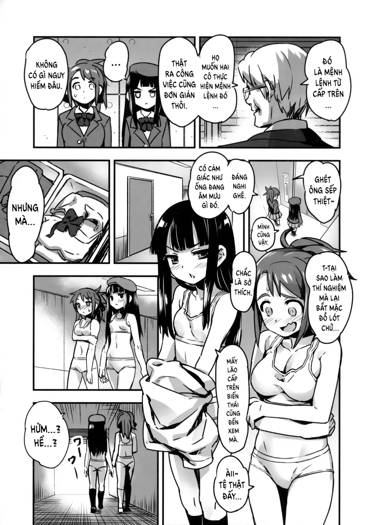 HentaiVN.net - Ảnh 10 - Hadakahime Honoka San Kyodai Osubuta vs Chounouryoku Shoujo! - Oneshot - A