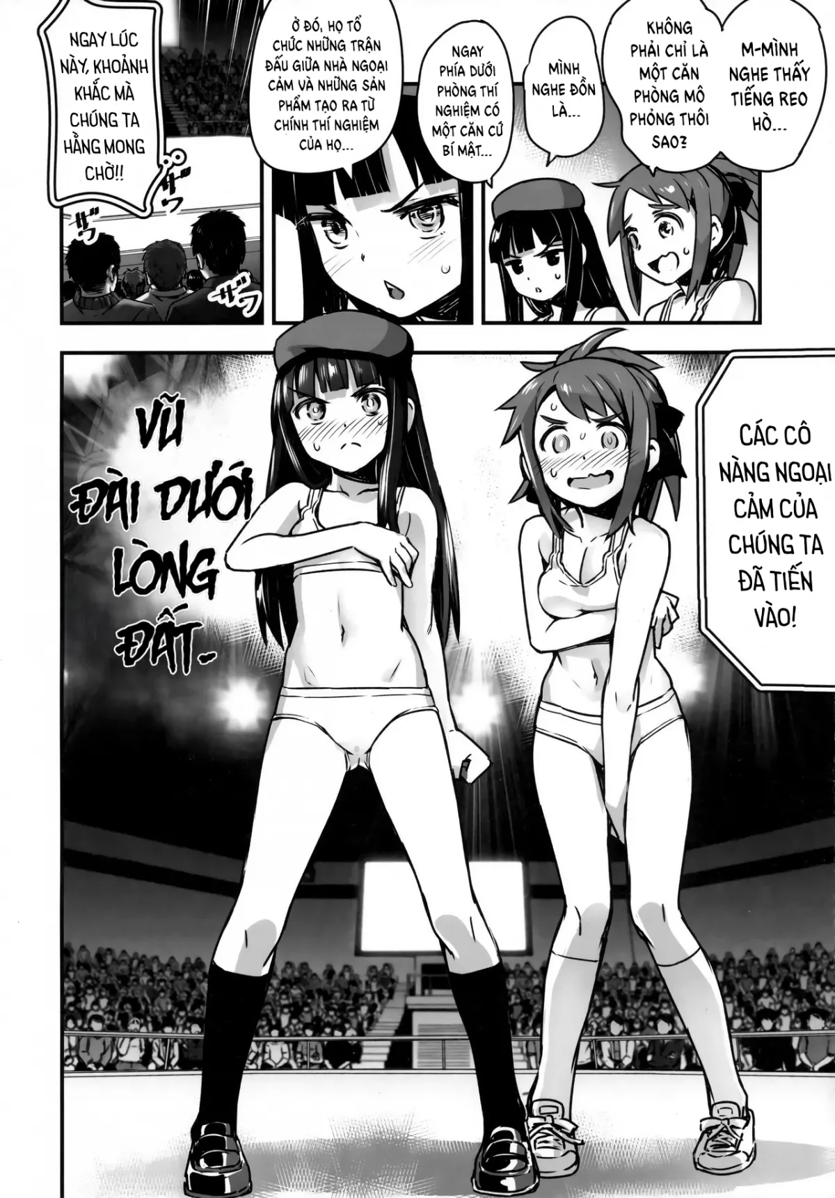 HentaiVN.net - Ảnh 11 - Hadakahime Honoka San Kyodai Osubuta vs Chounouryoku Shoujo! - Oneshot - A