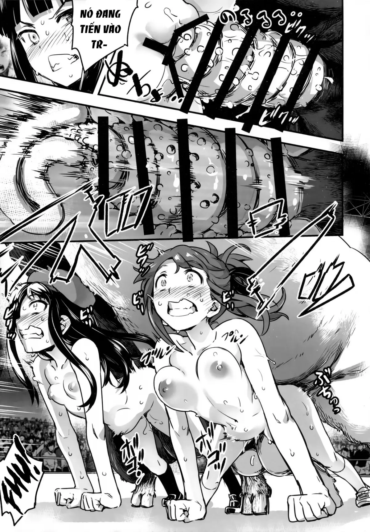 HentaiVN.net - Ảnh 36 - Hadakahime Honoka San Kyodai Osubuta vs Chounouryoku Shoujo! - Oneshot - A