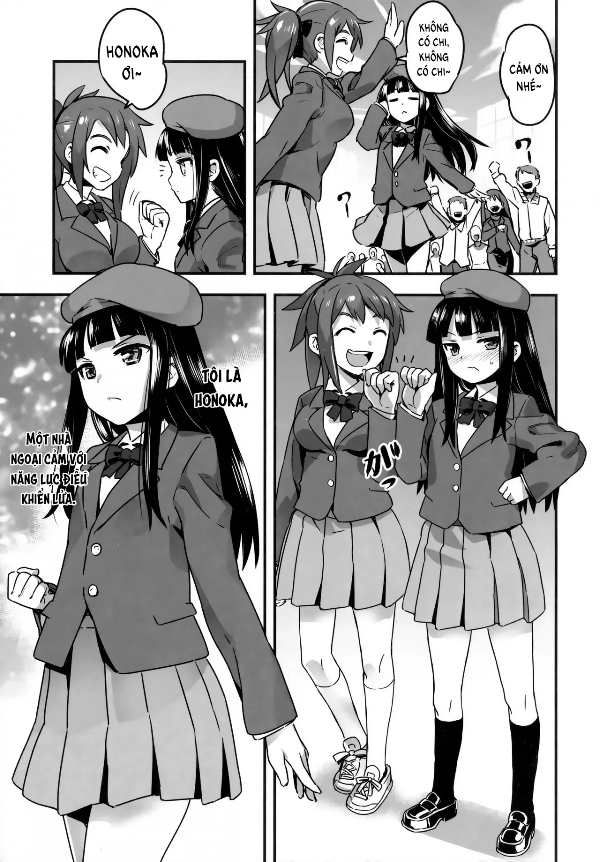 HentaiVN.net - Ảnh 8 - Hadakahime Honoka San Kyodai Osubuta vs Chounouryoku Shoujo! - Oneshot - A