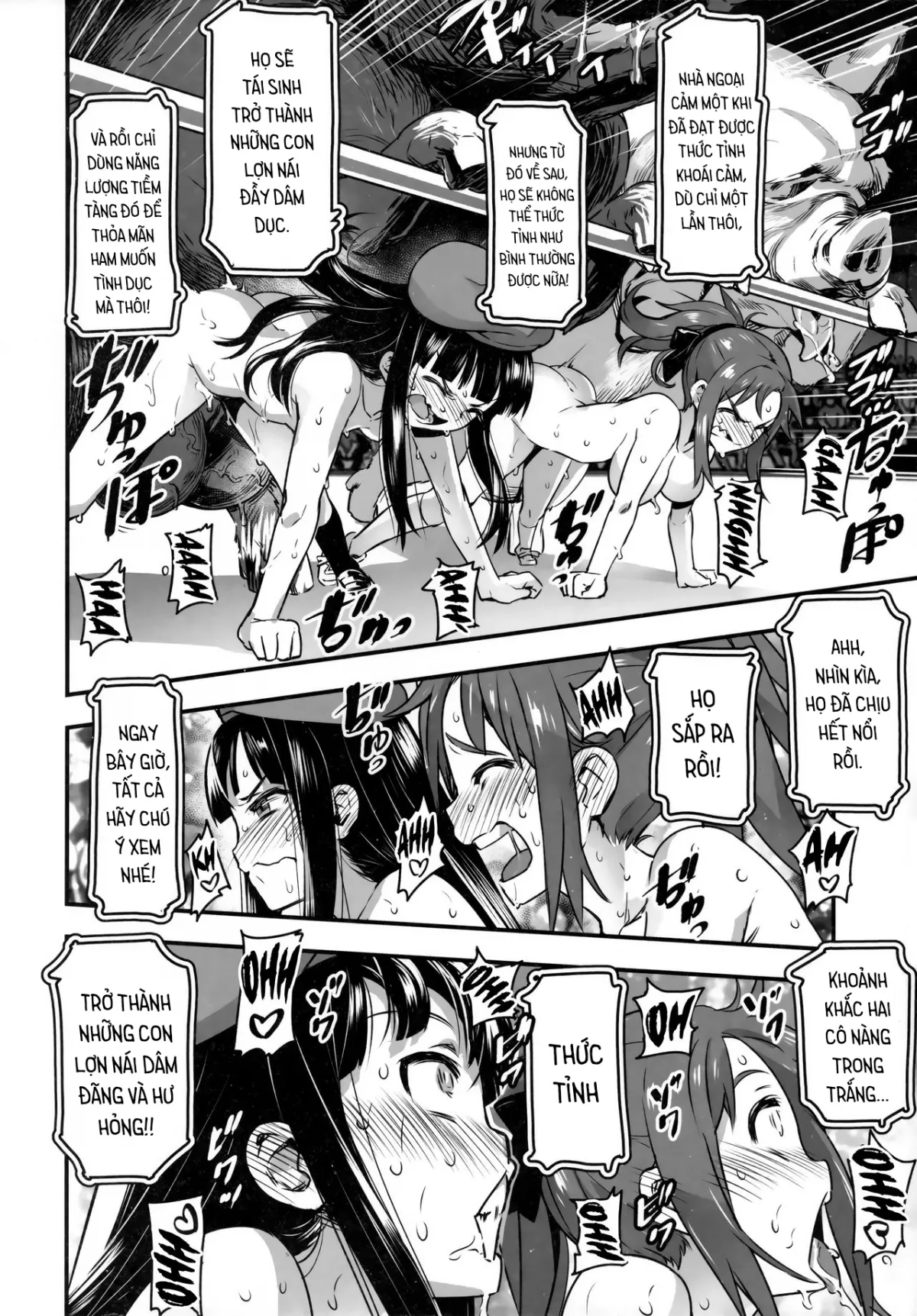 HentaiVN.net - Ảnh 10 - Hadakahime Honoka San Kyodai Osubuta vs Chounouryoku Shoujo! - Oneshot - B